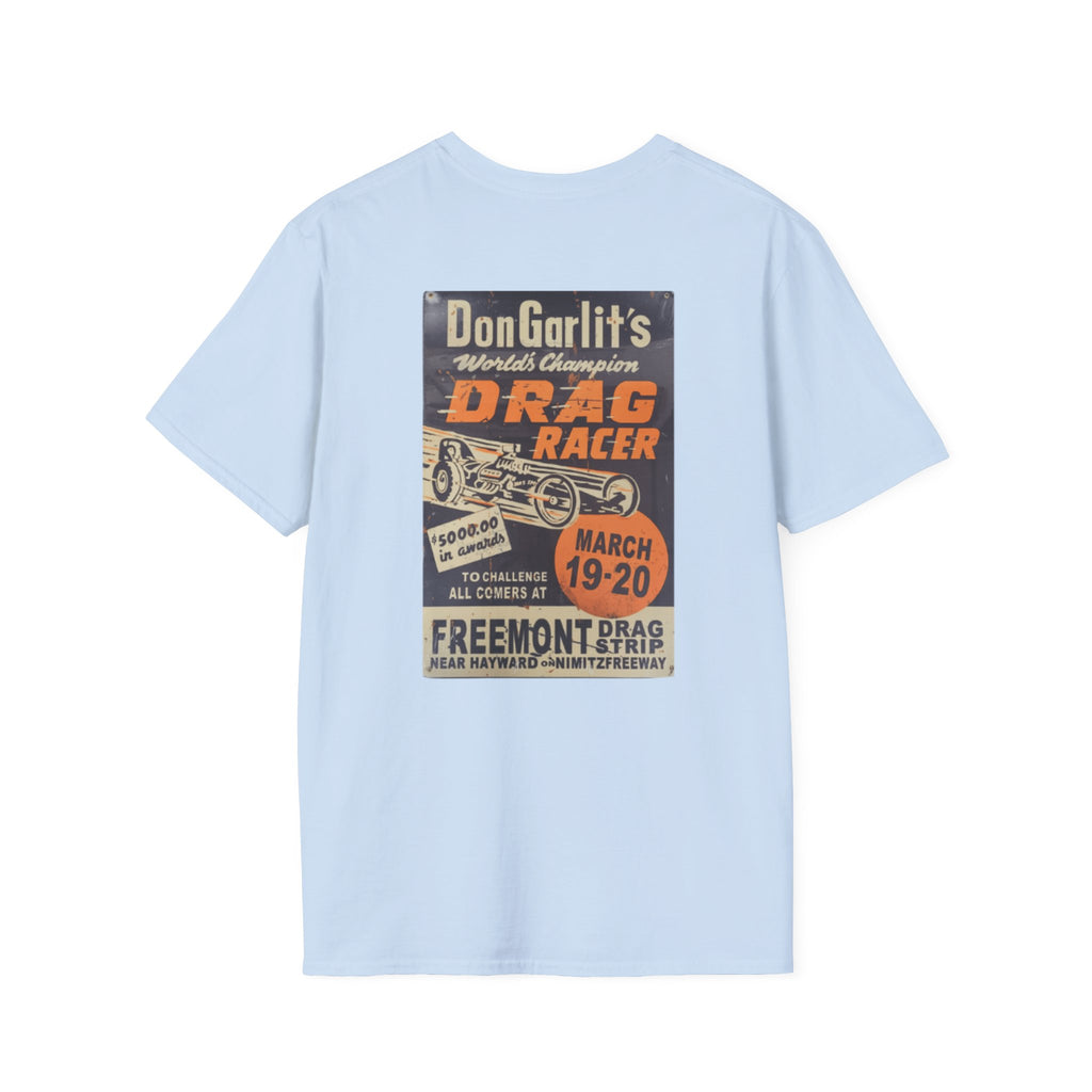 Vintage Drag Racer T-Shirt —  Retro Race Poster Tee