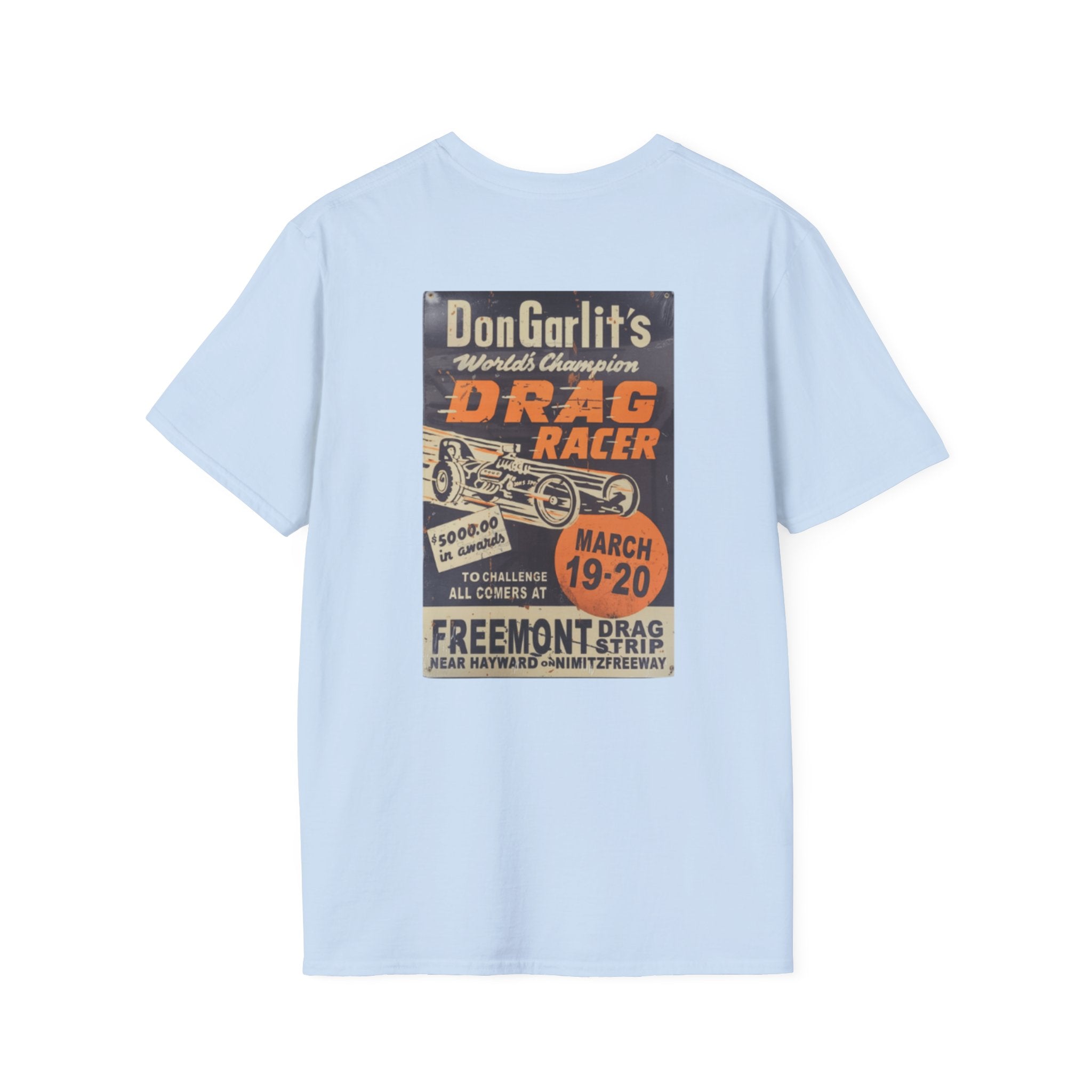 Vintage Drag Racer T-Shirt —  Retro Race Poster Tee