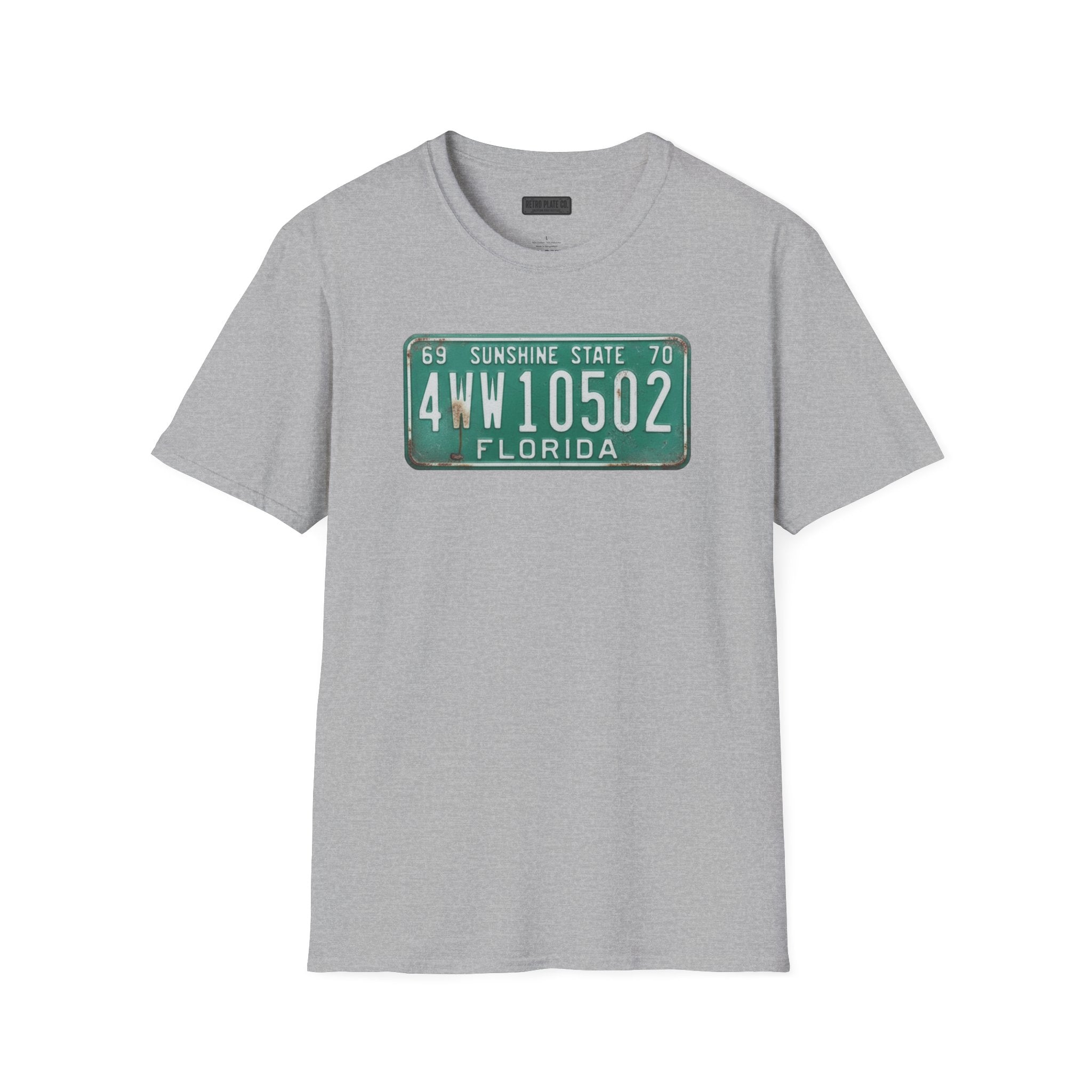 Vintage Florida License Plate T-Shirt | Retro Plate