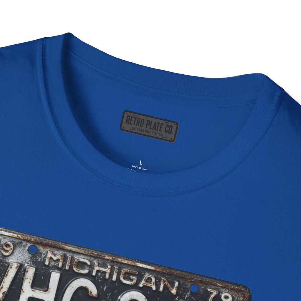 Vintage Michigan License Plate T-Shirt | Retro Plate