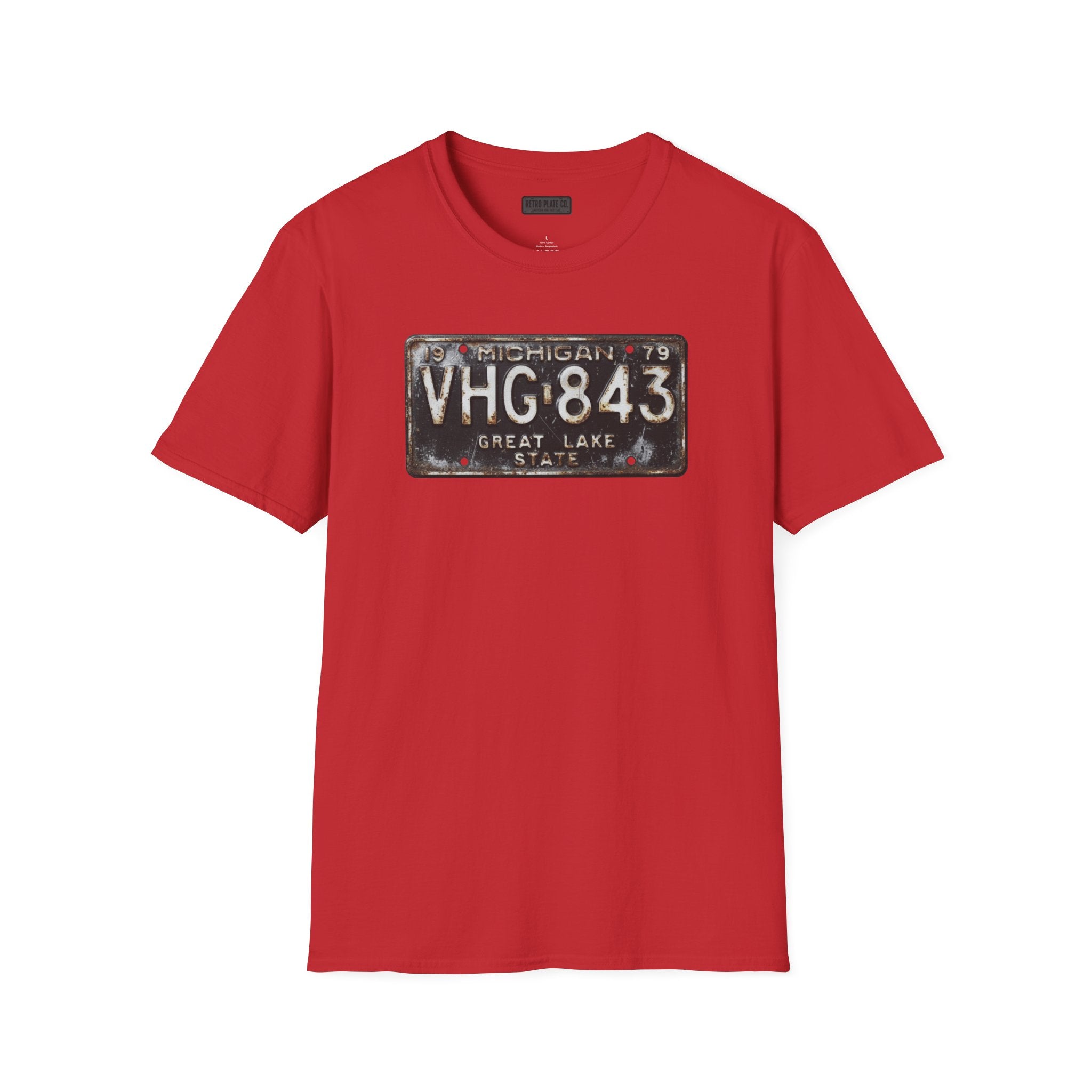 Vintage Michigan License Plate T-Shirt | Retro Plate