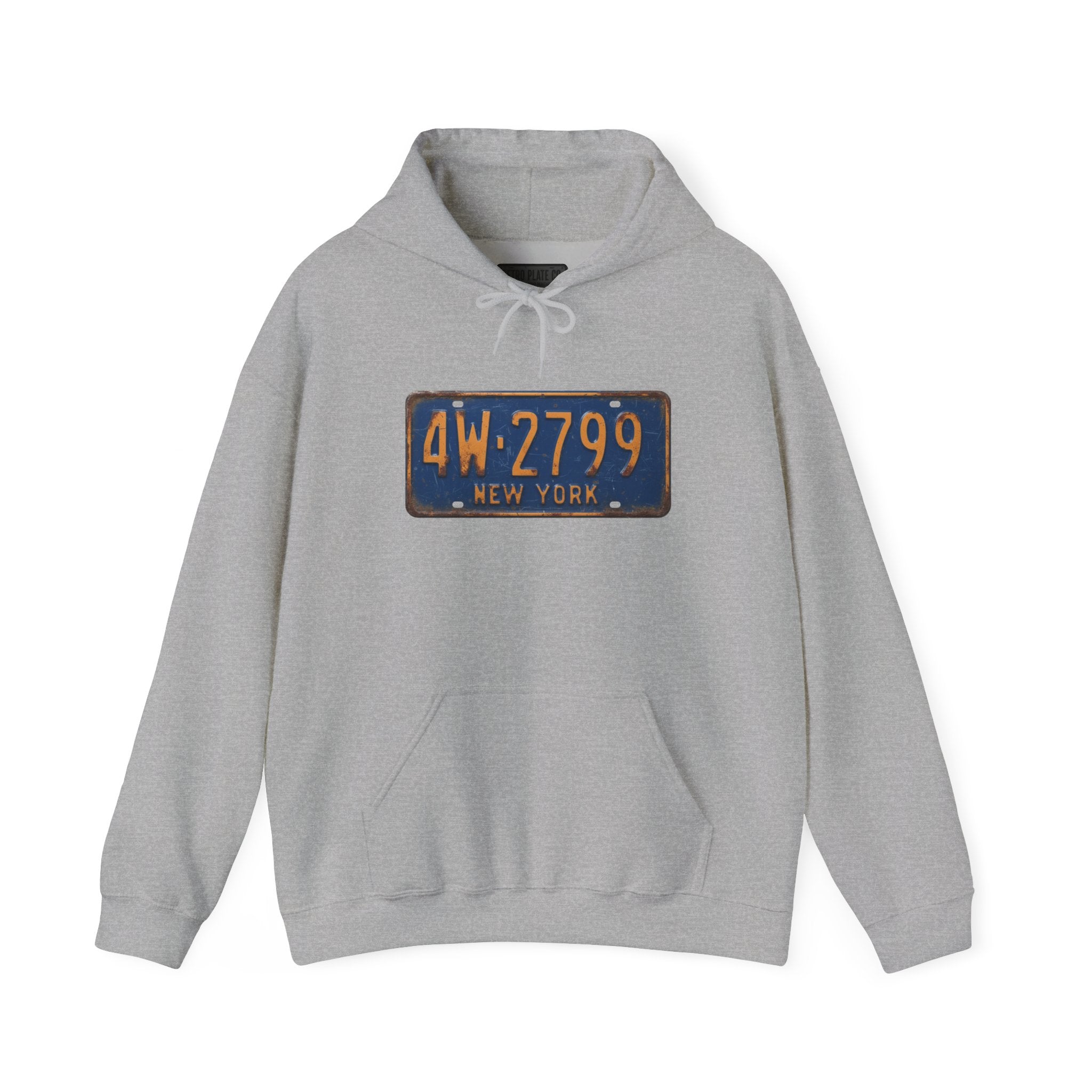 Vintage New York License Plate Hoodie