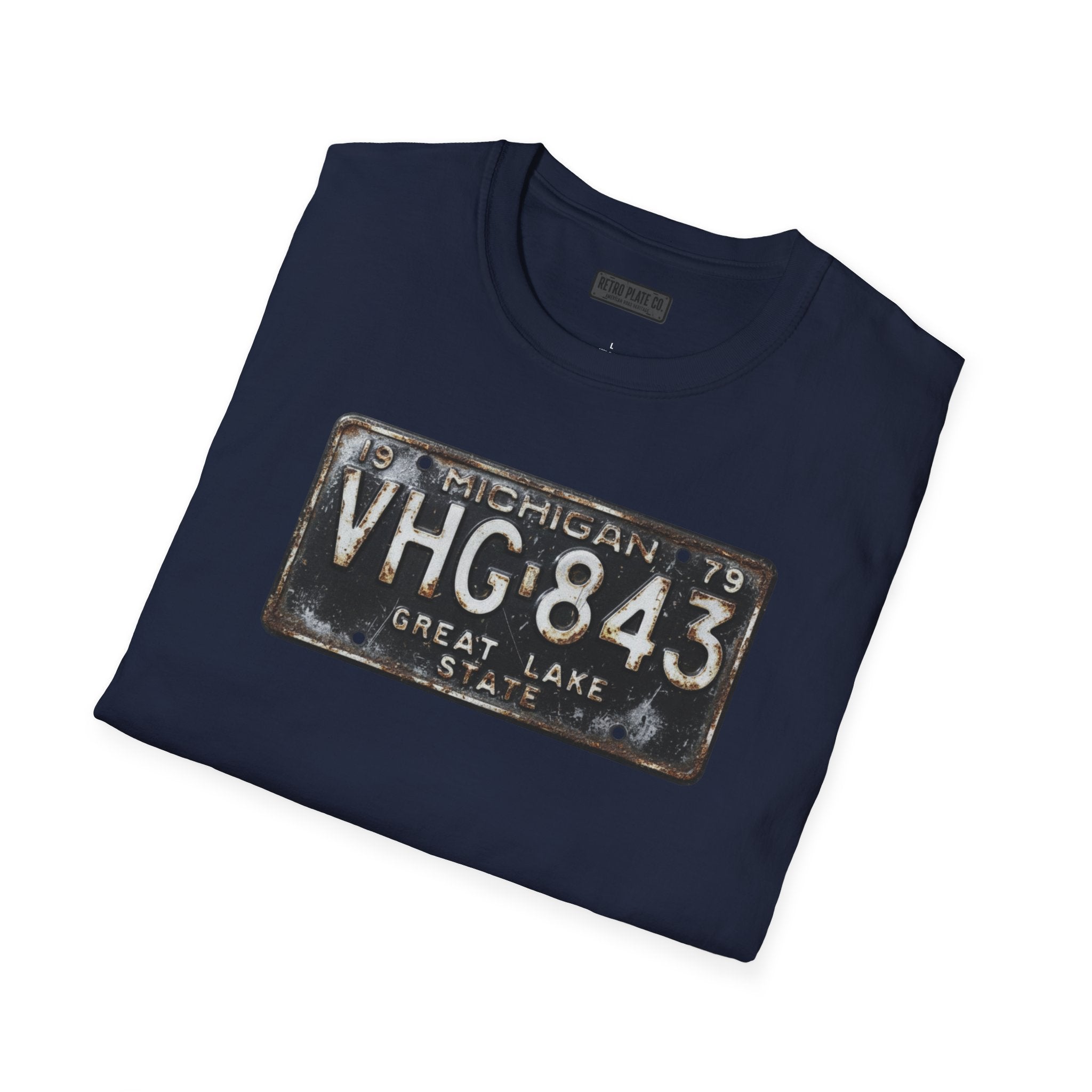 Vintage Michigan License Plate T-Shirt | Retro Plate