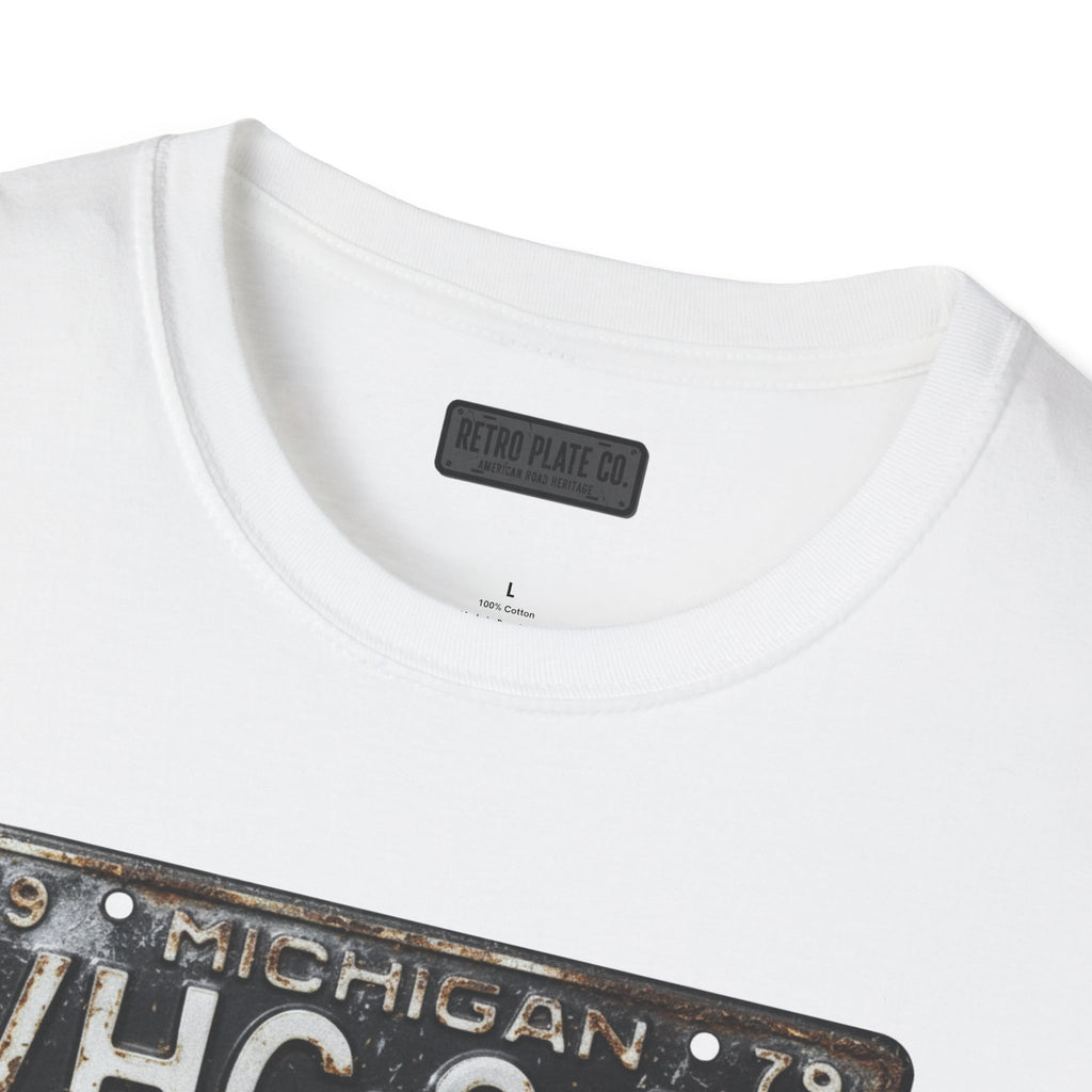 Vintage Michigan License Plate T-Shirt | Retro Plate