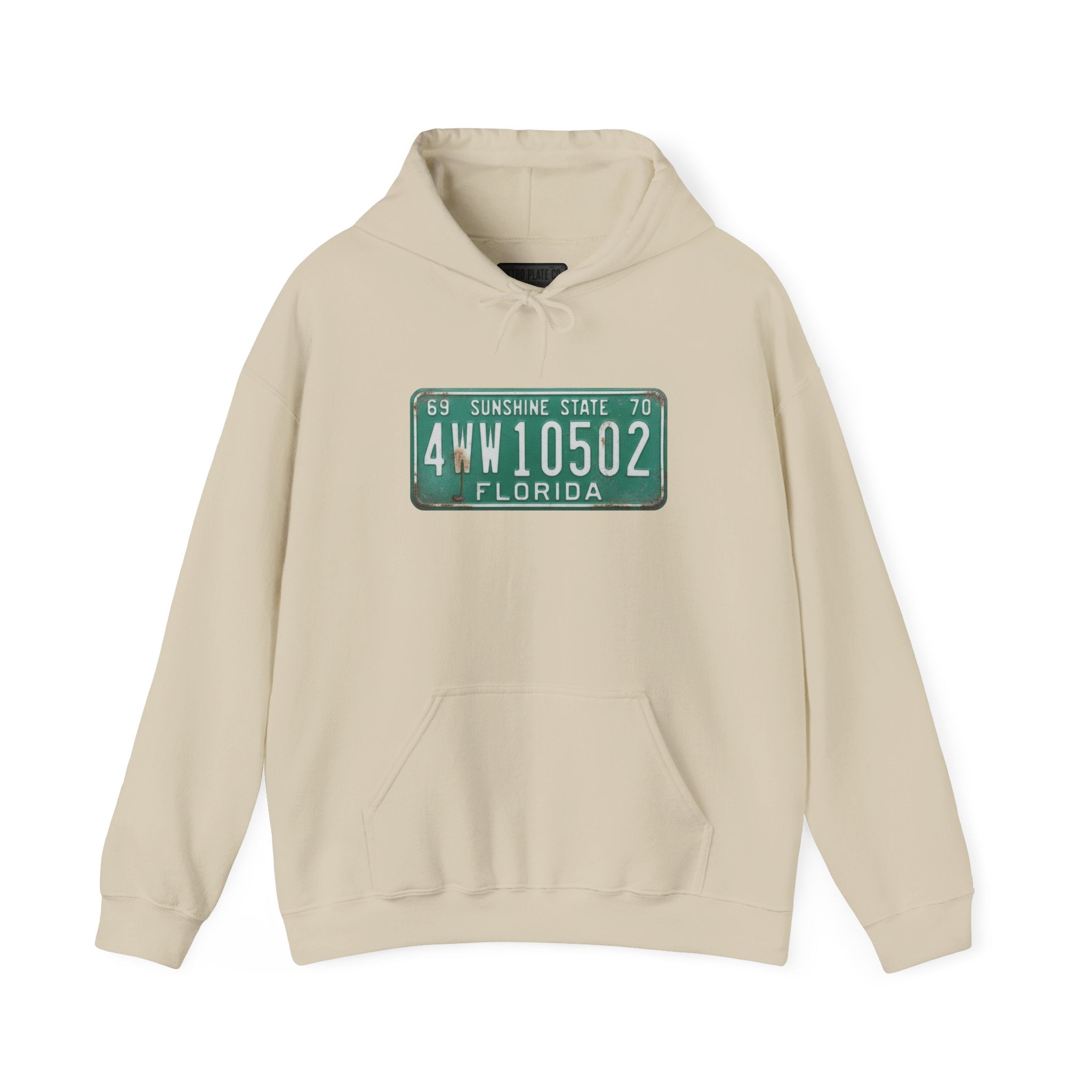 Vintage Florida License Plate Hoodie