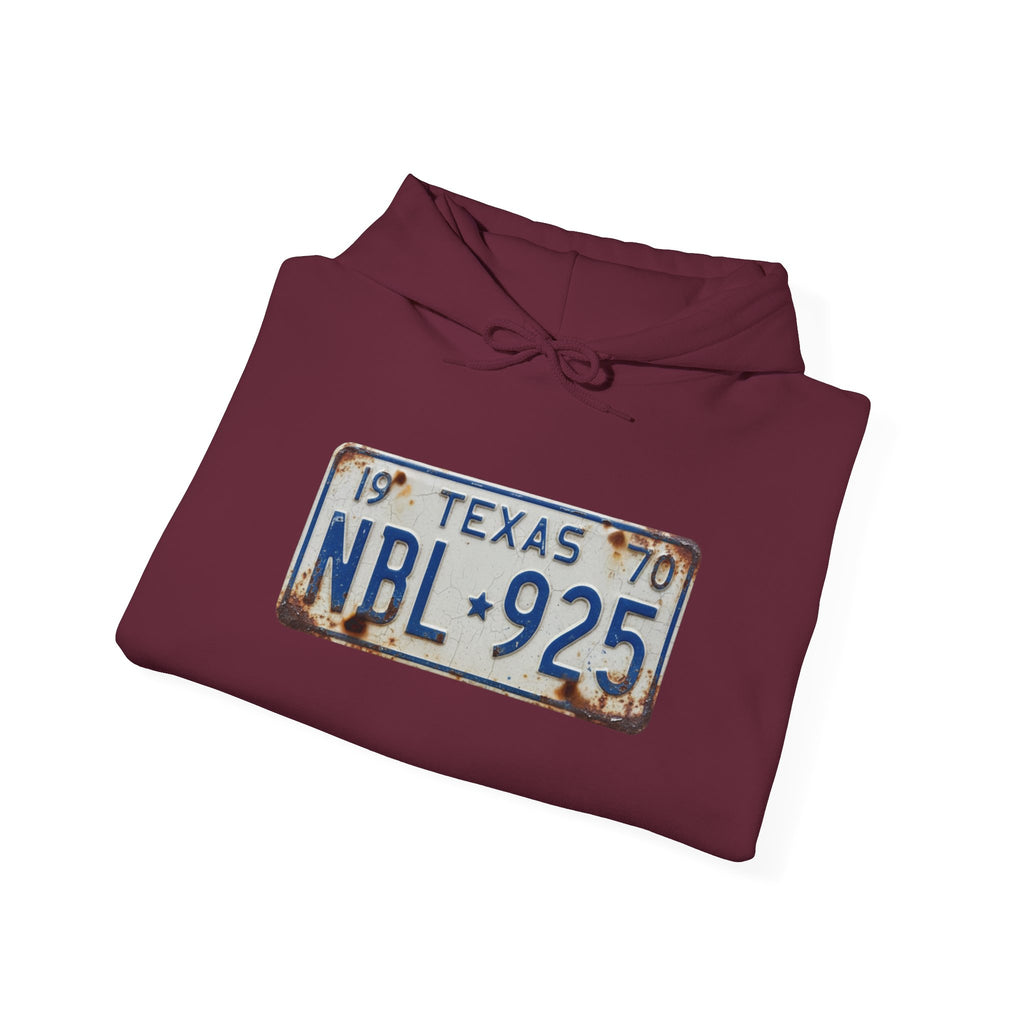 Vintage Texas License Plate Hoodie