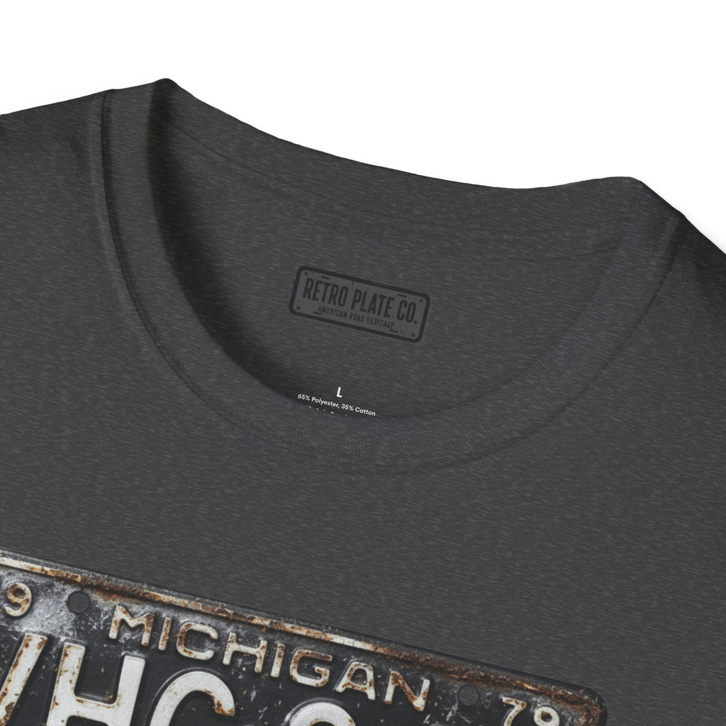 Vintage Michigan License Plate T-Shirt | Retro Plate