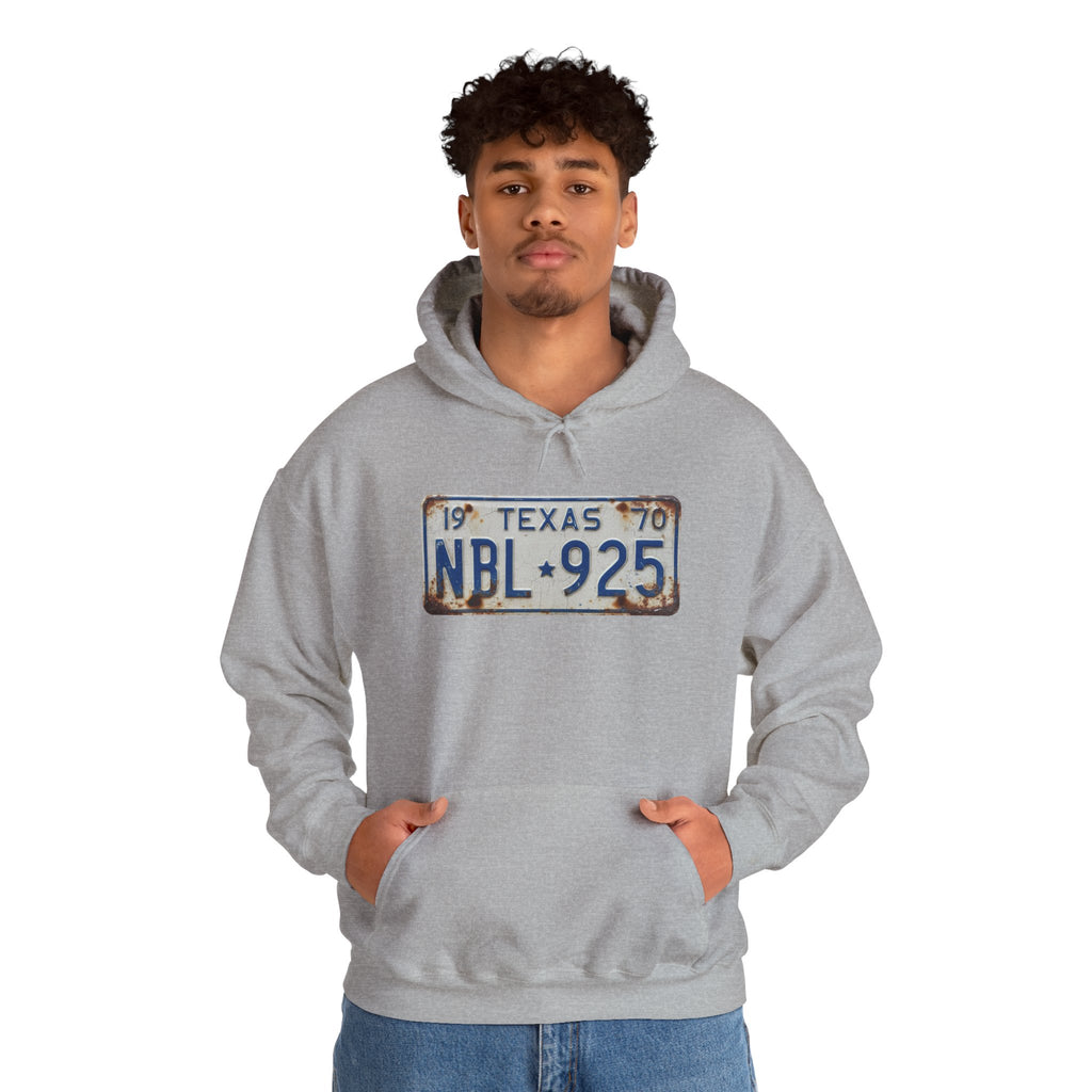 Vintage Texas License Plate Hoodie