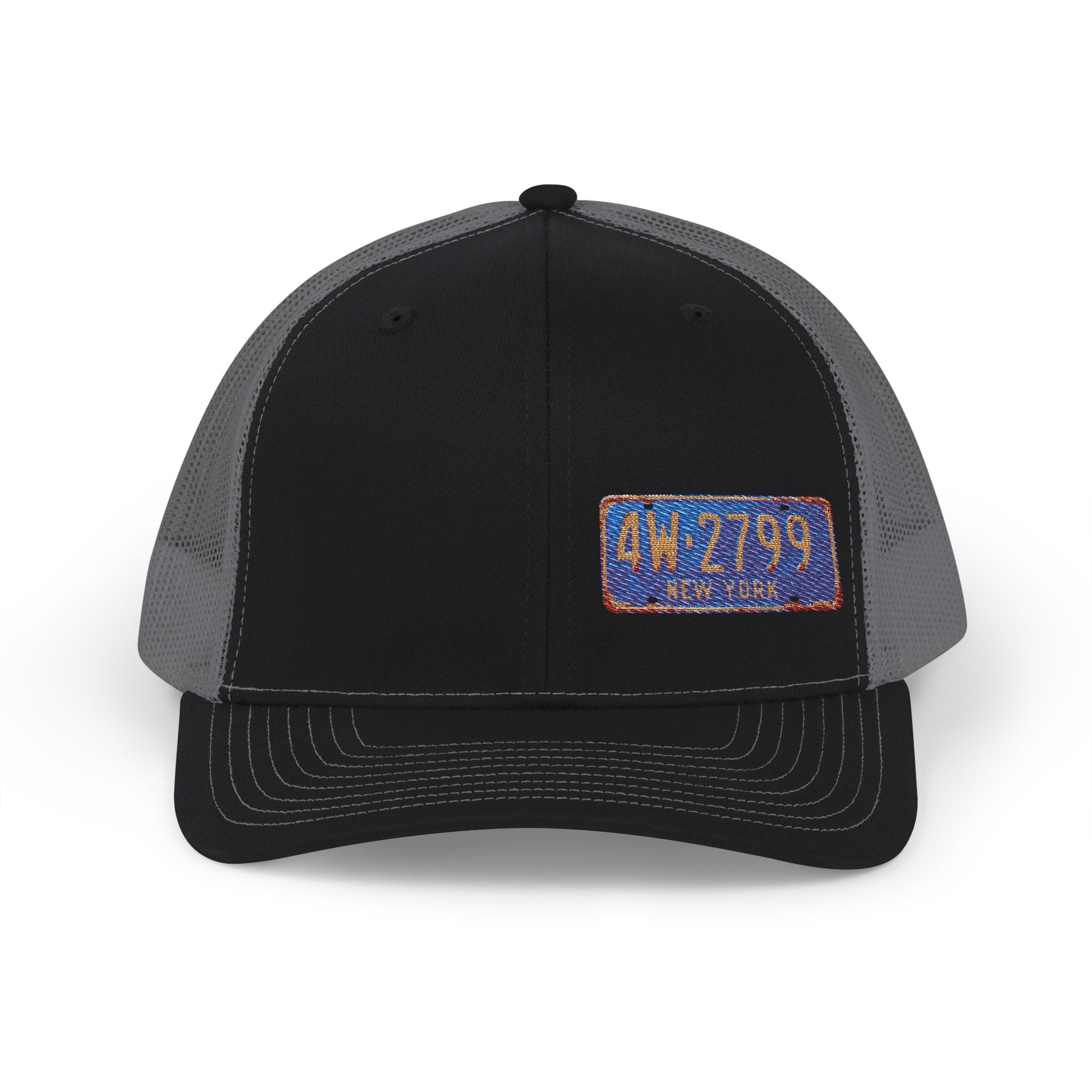 License Plate Embroidered "NEW YORK" Trucker Cap