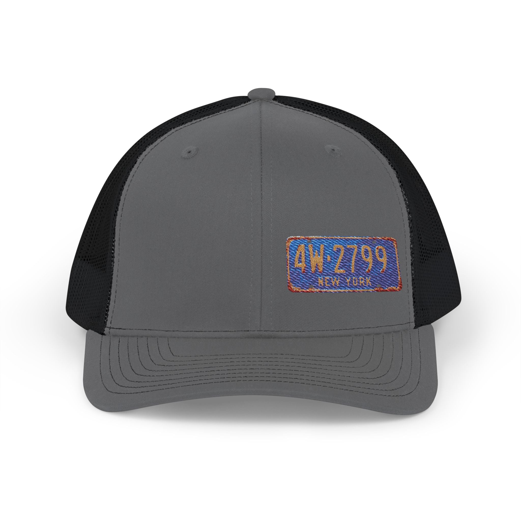 License Plate Embroidered "NEW YORK" Trucker Cap
