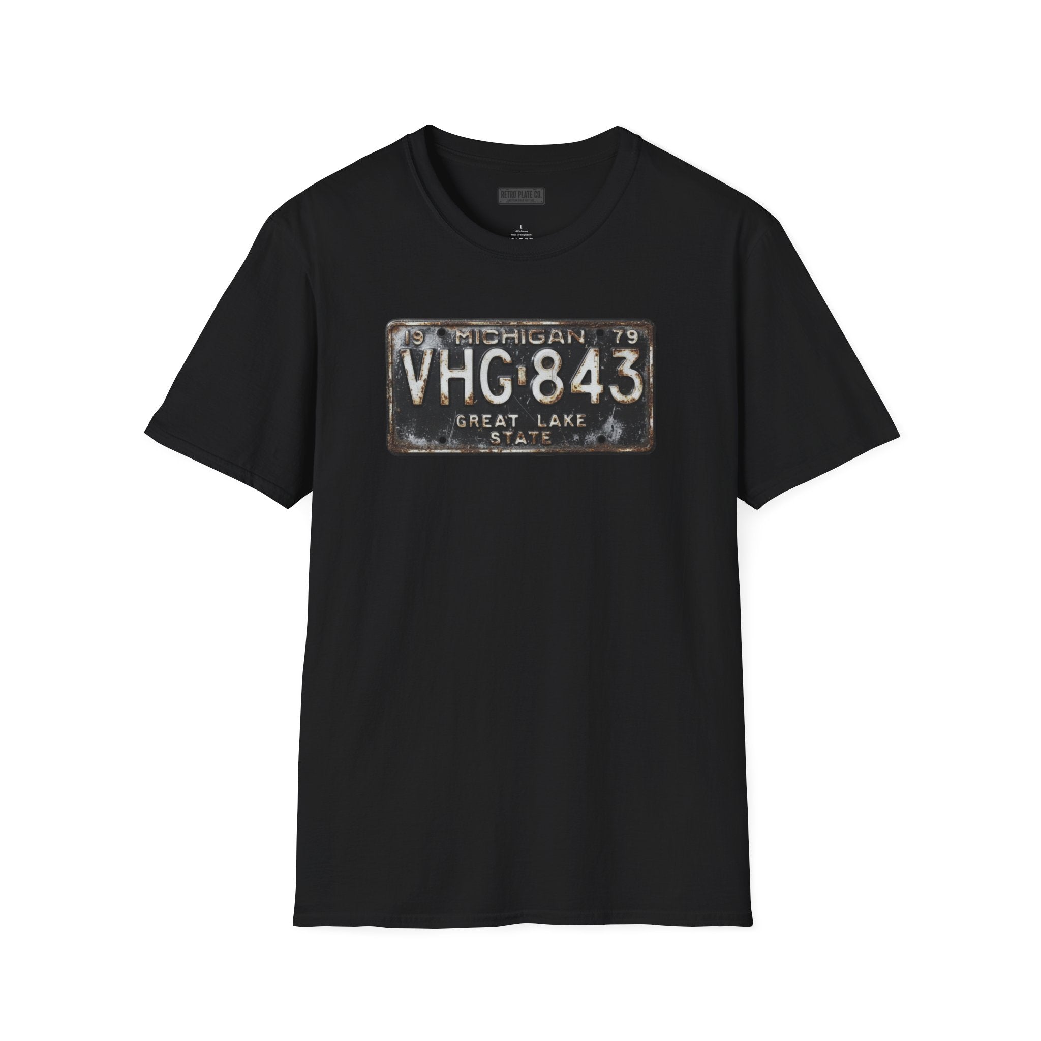 Vintage Michigan License Plate T-Shirt | Retro Plate