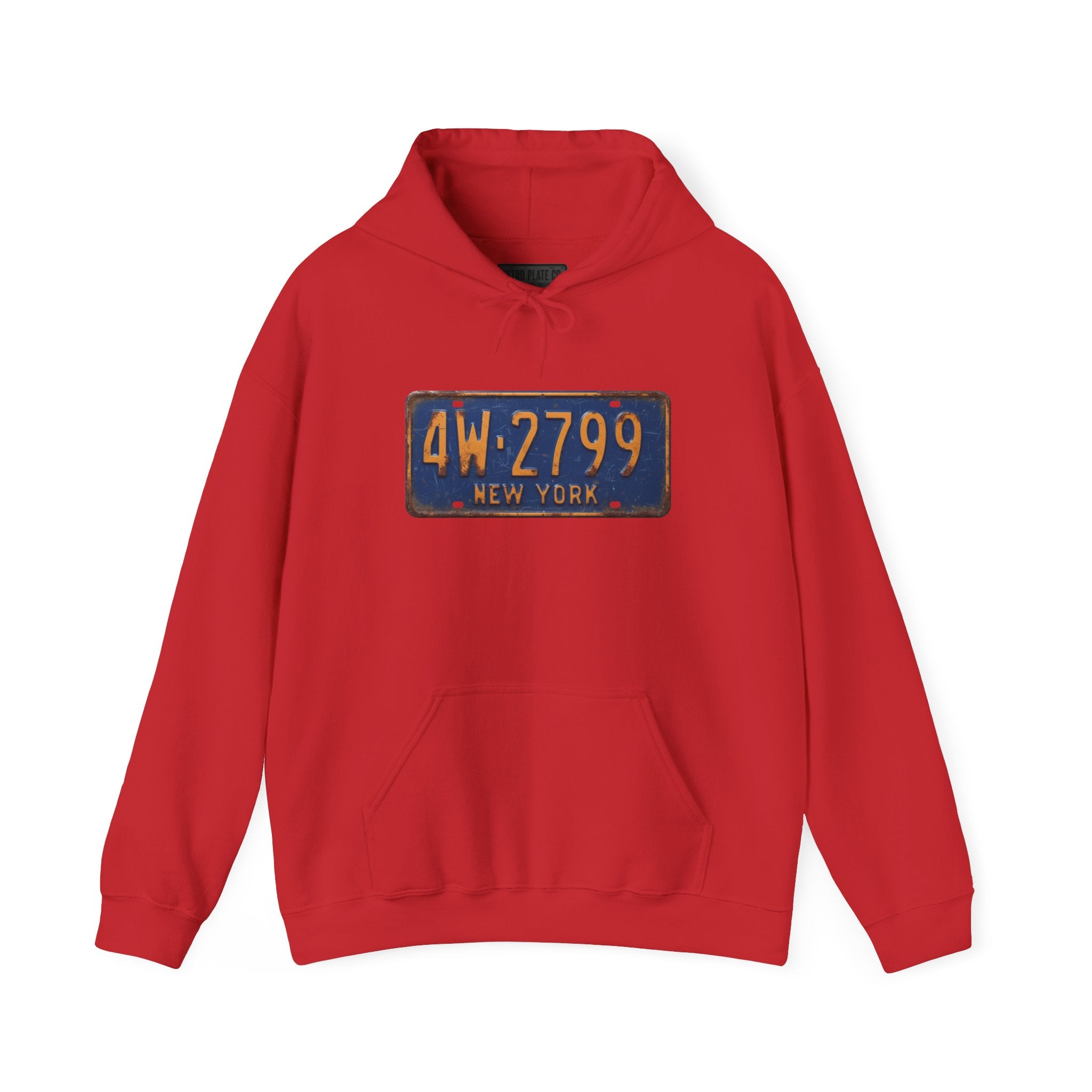 Vintage New York License Plate Hoodie