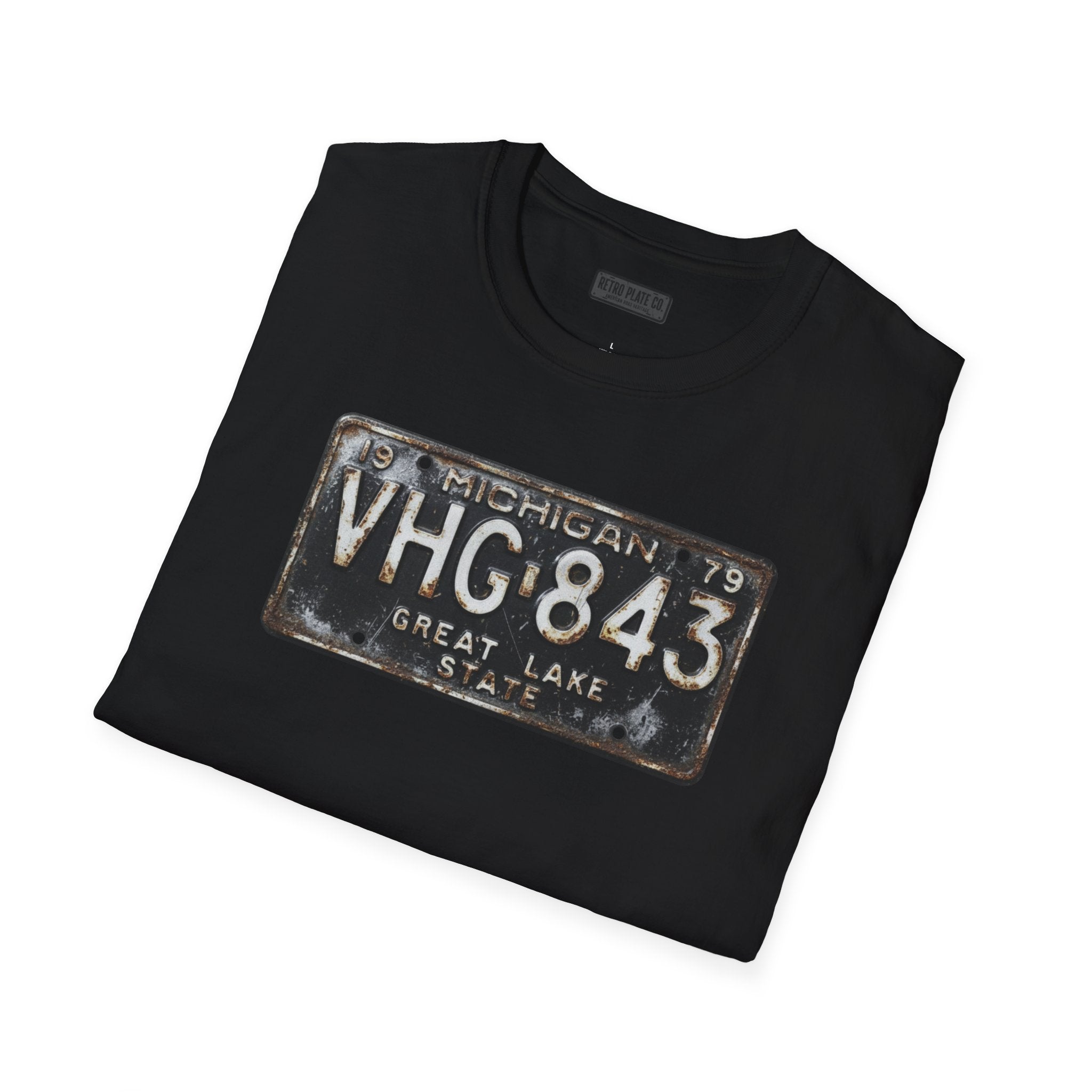 Vintage Michigan License Plate T-Shirt | Retro Plate