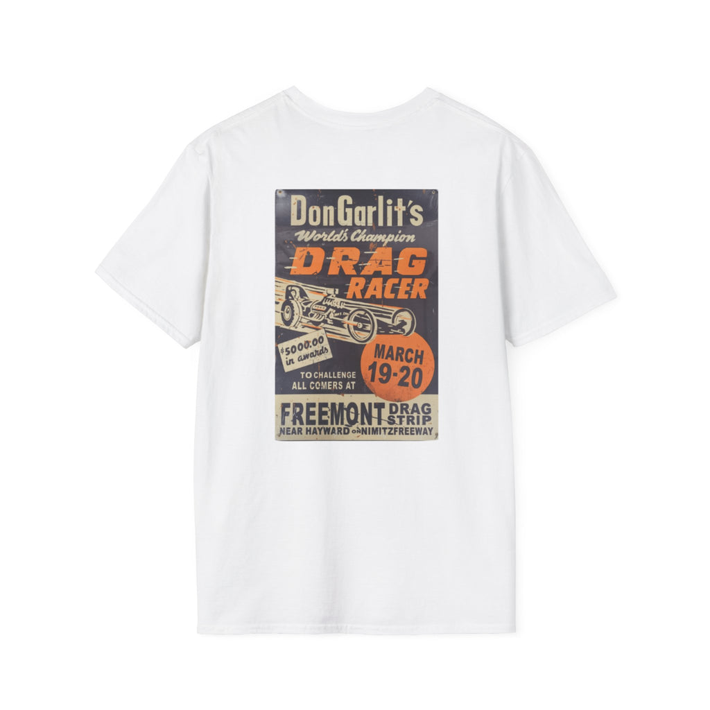 Vintage Drag Racer T-Shirt —  Retro Race Poster Tee