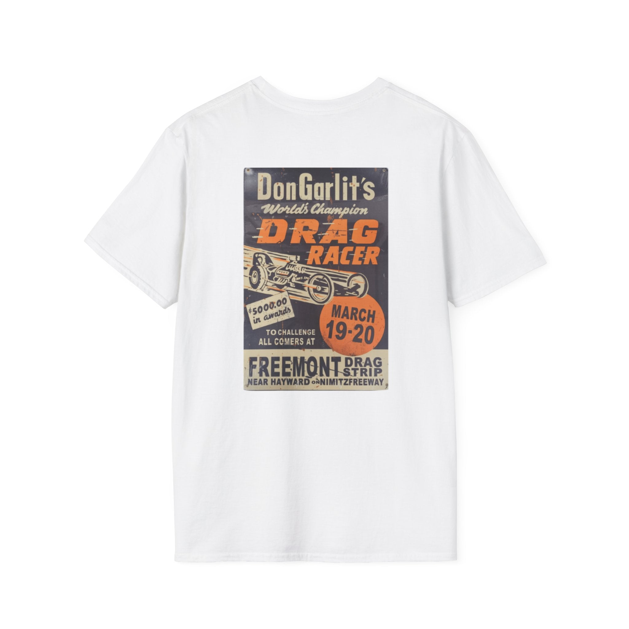 Vintage Drag Racer T-Shirt —  Retro Race Poster Tee