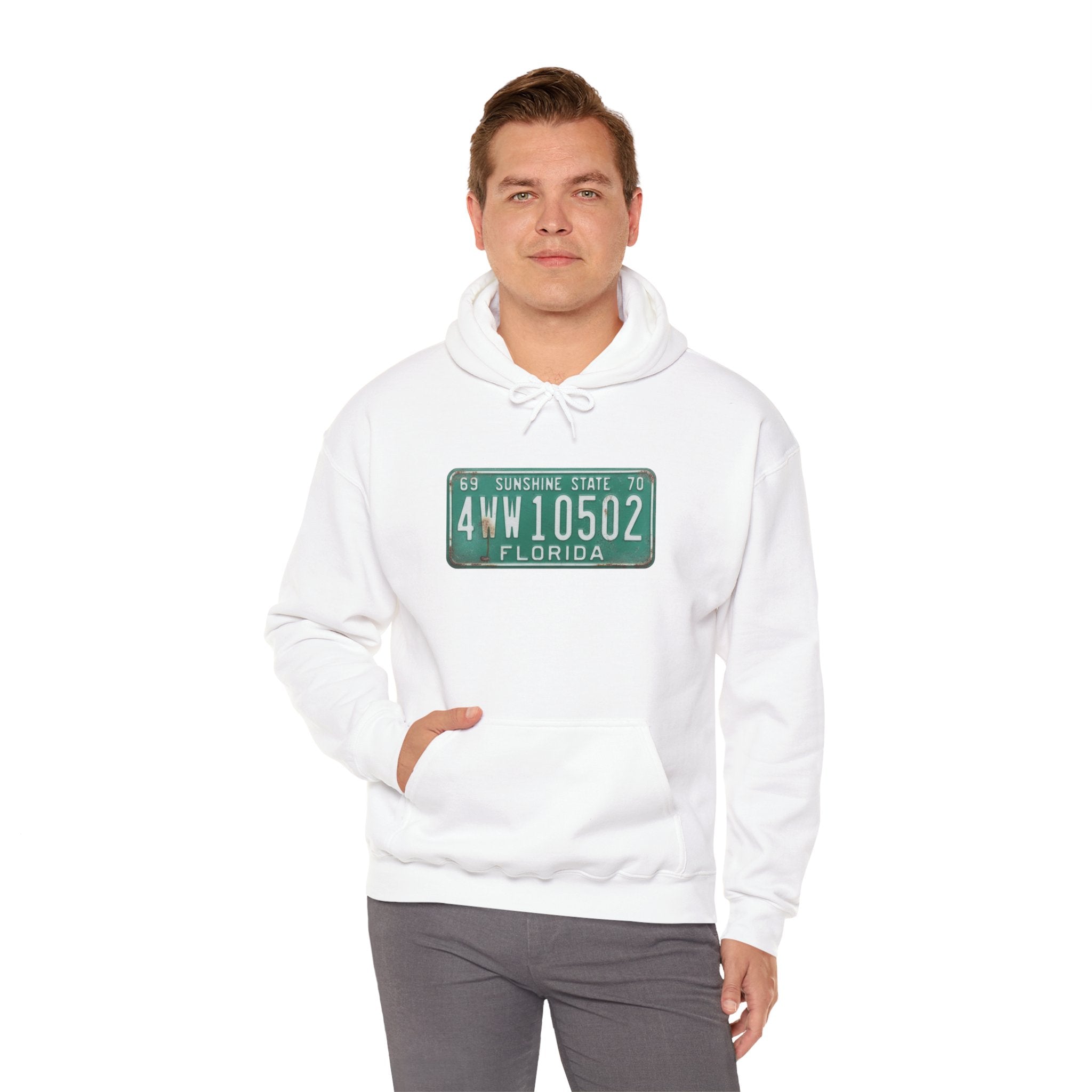 Vintage Florida License Plate Hoodie