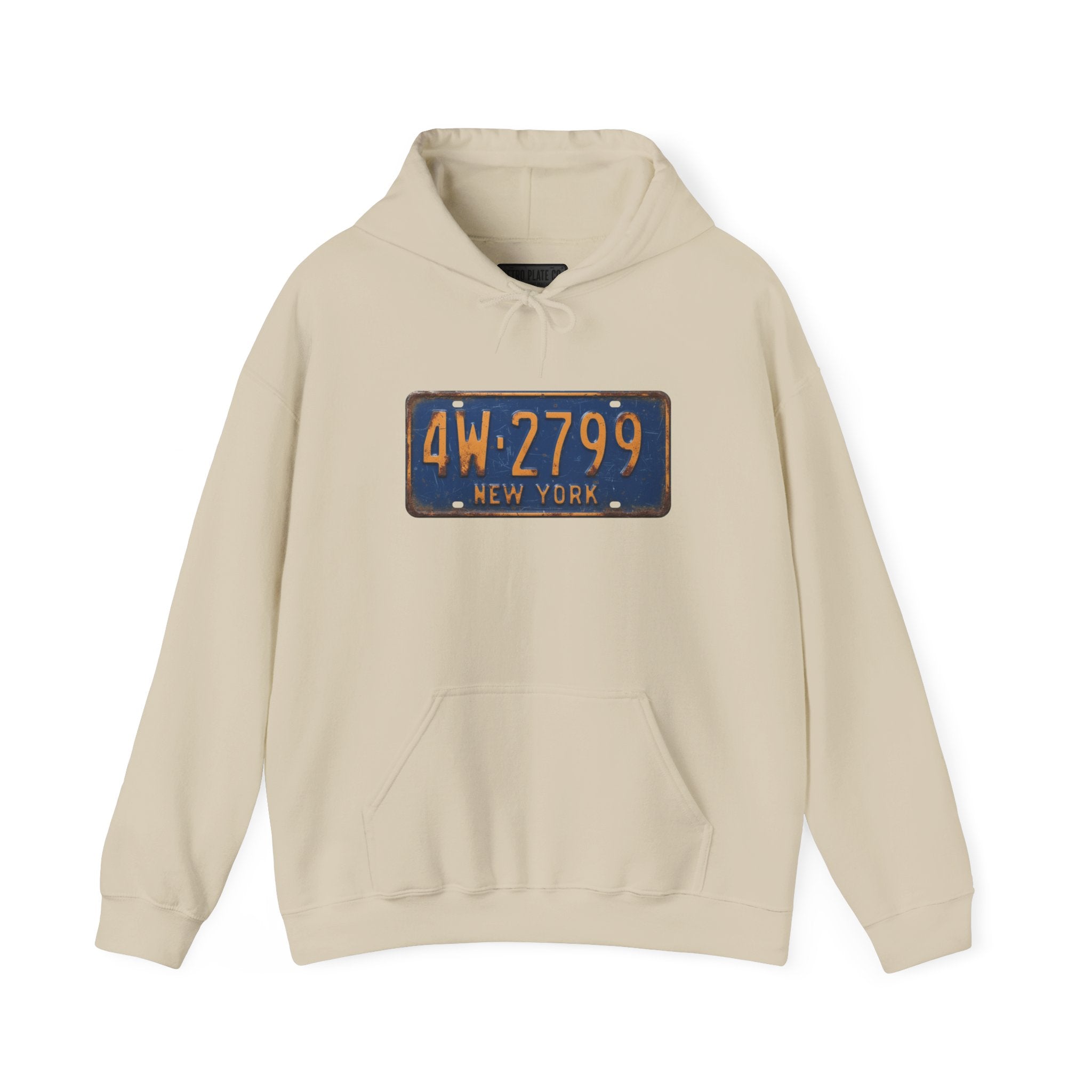 Vintage New York License Plate Hoodie