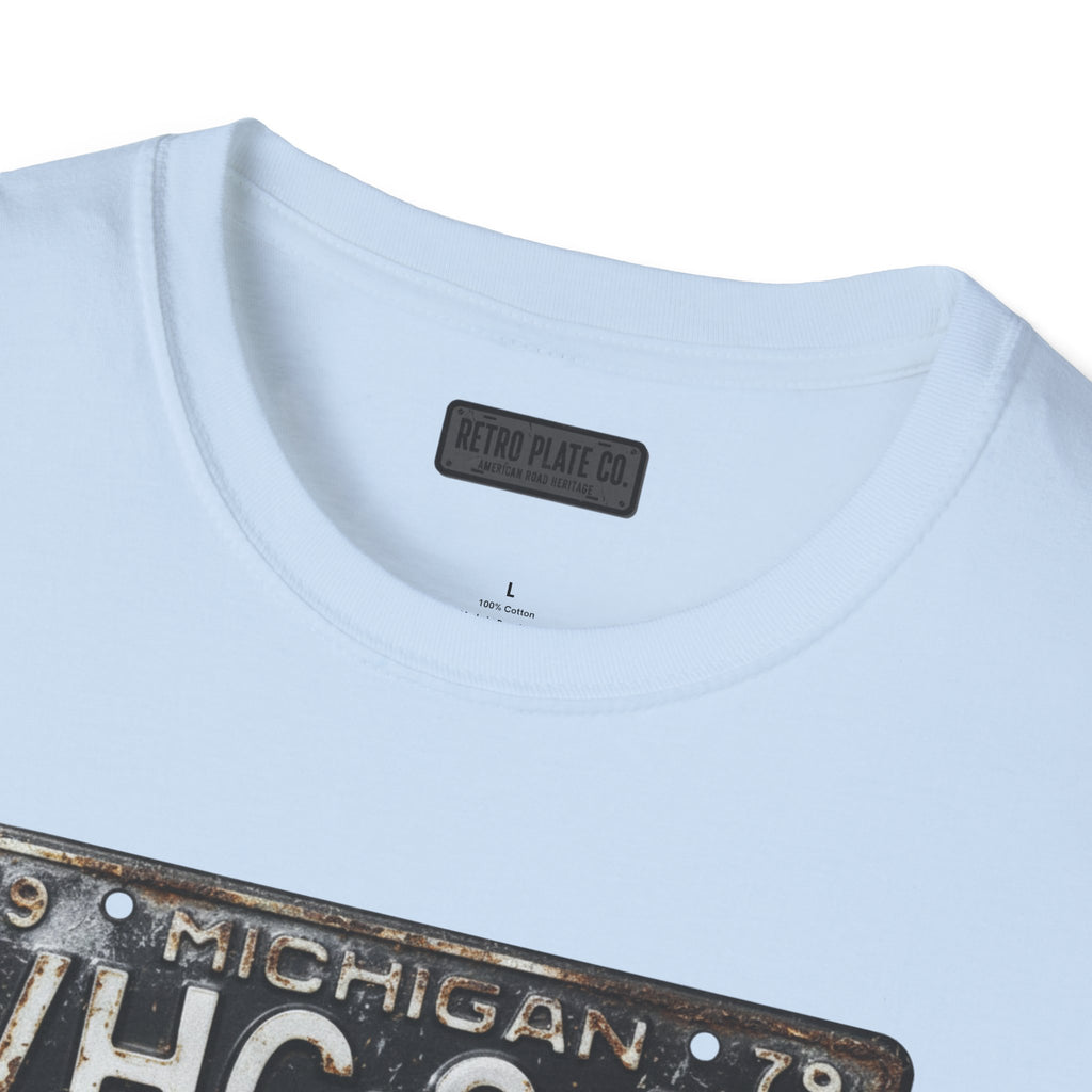 Vintage Michigan License Plate T-Shirt | Retro Plate