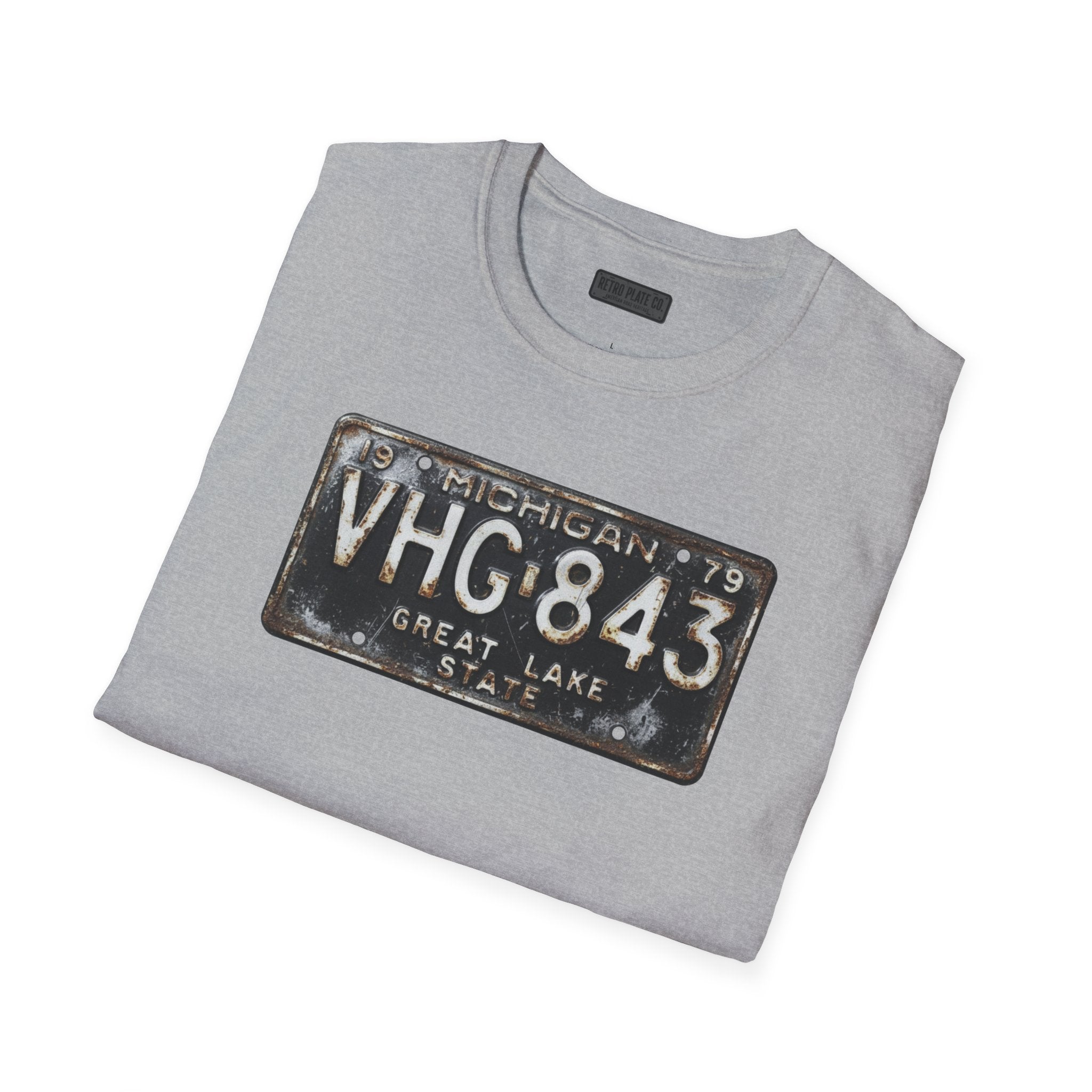 Vintage Michigan License Plate T-Shirt | Retro Plate