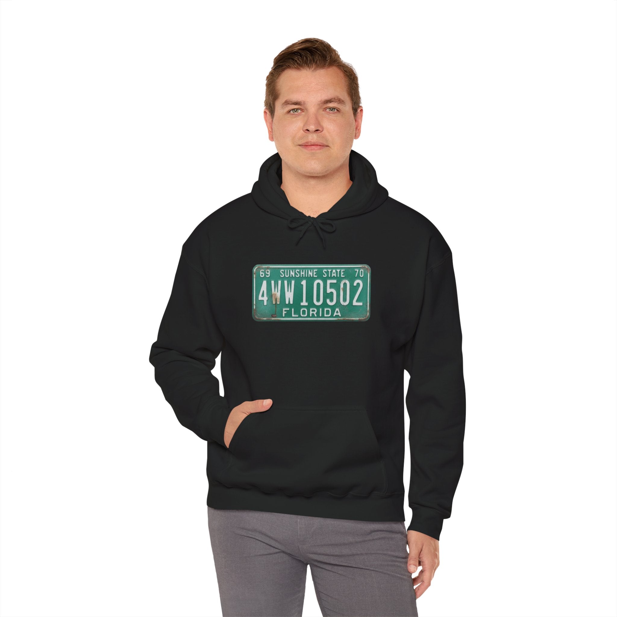 Vintage Florida License Plate Hoodie