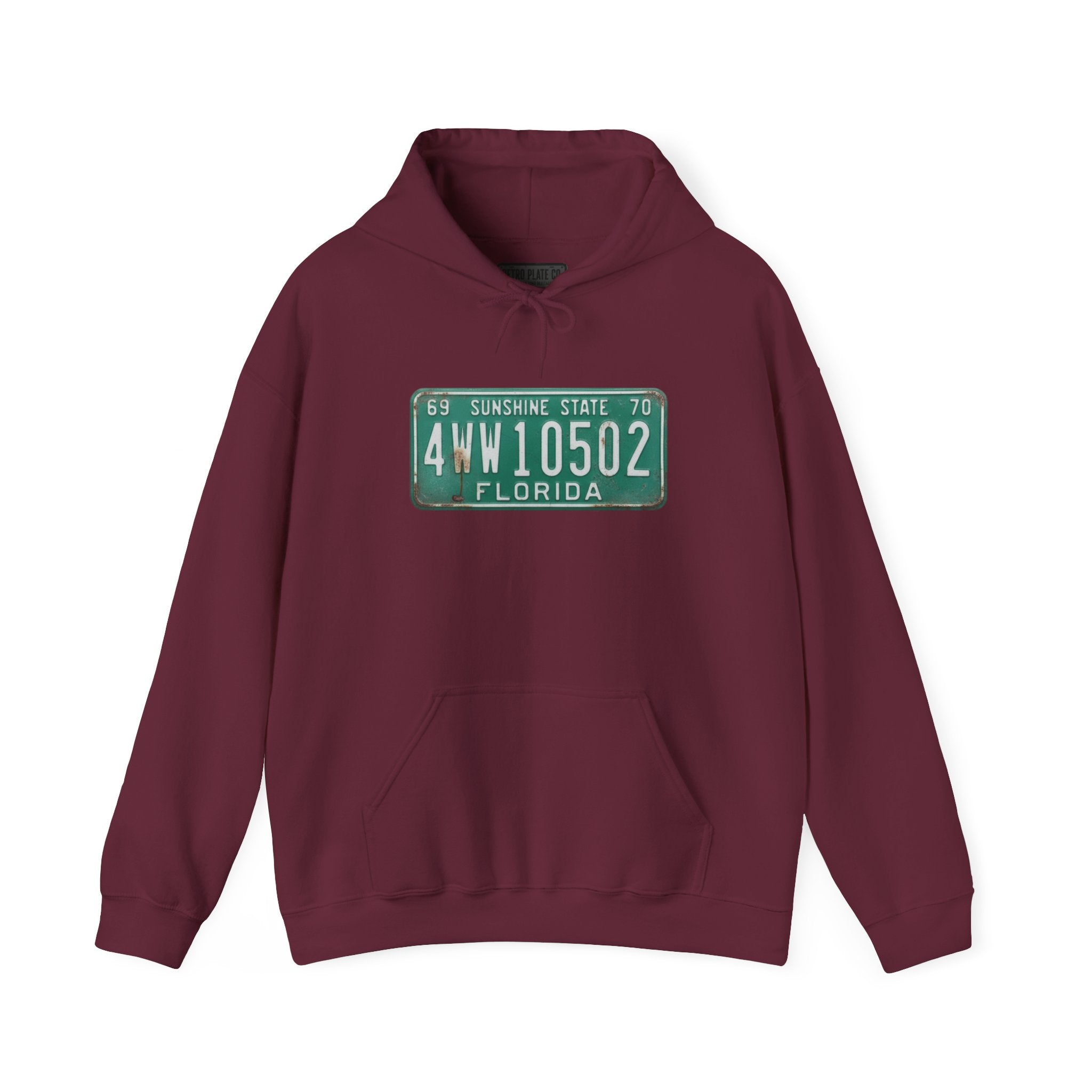 Vintage Florida License Plate Hoodie