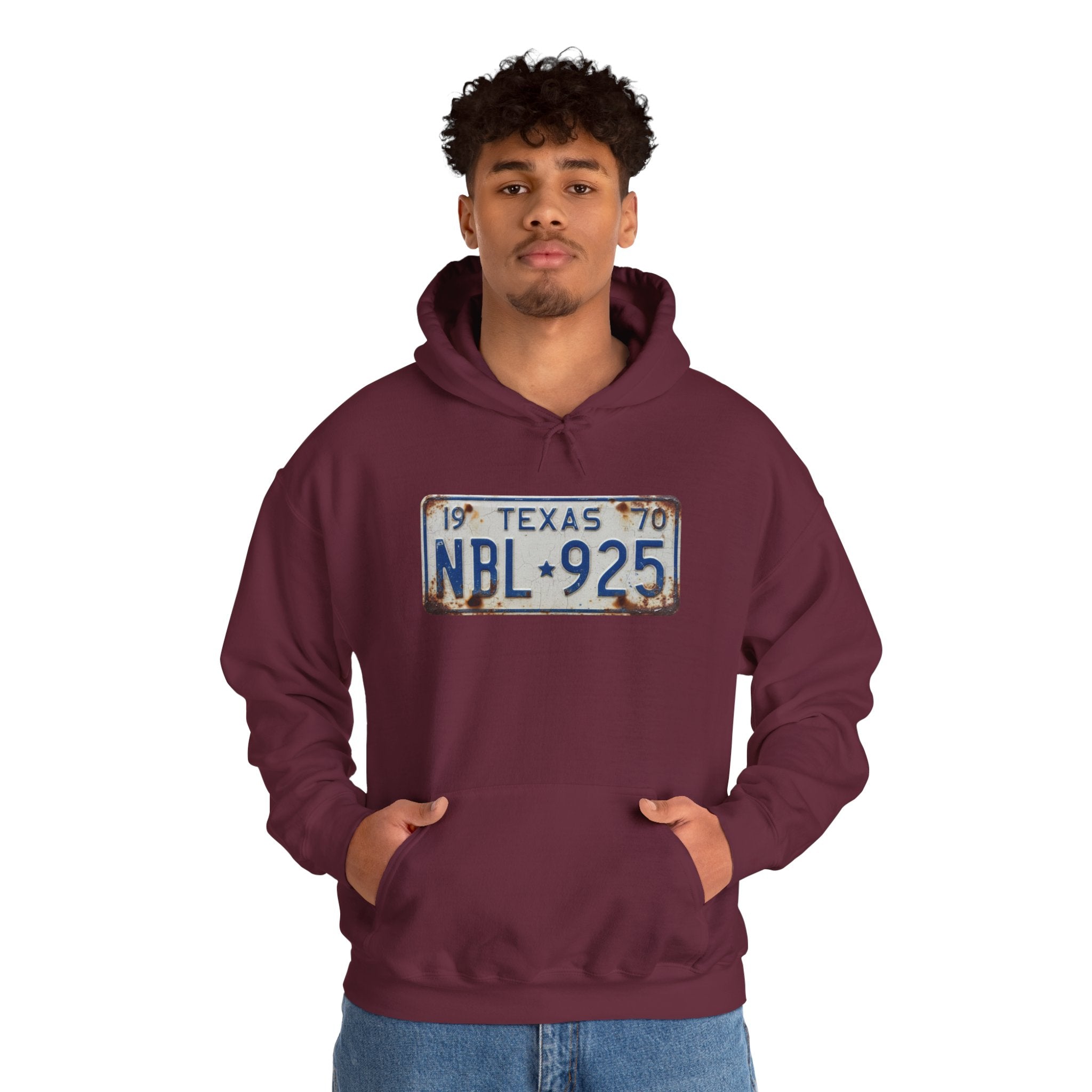 Vintage Texas License Plate Hoodie – Retro Plate Co.