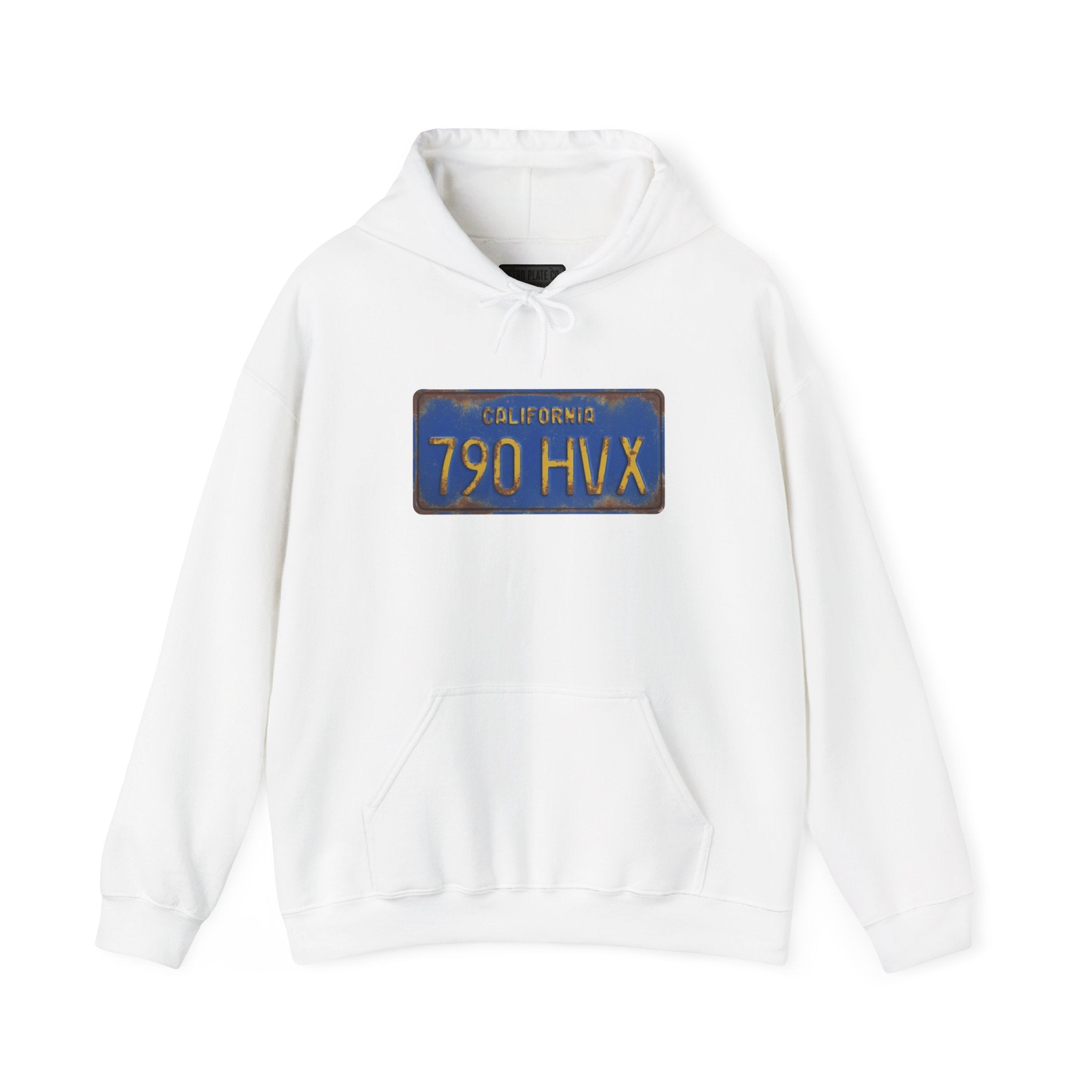Vintage California License Plate Hoodie