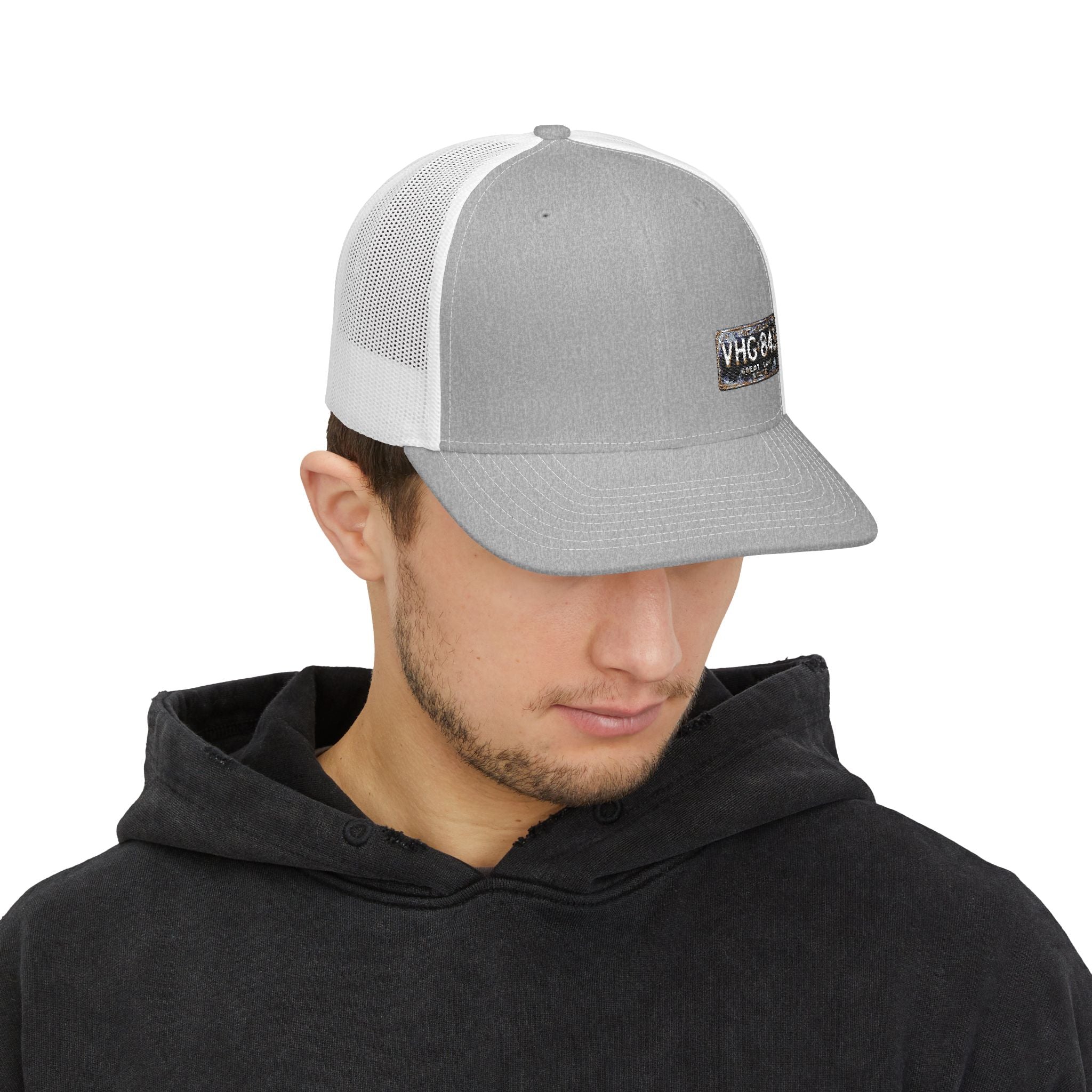 License Plate Embroidered "MICHIGAN" Trucker Cap