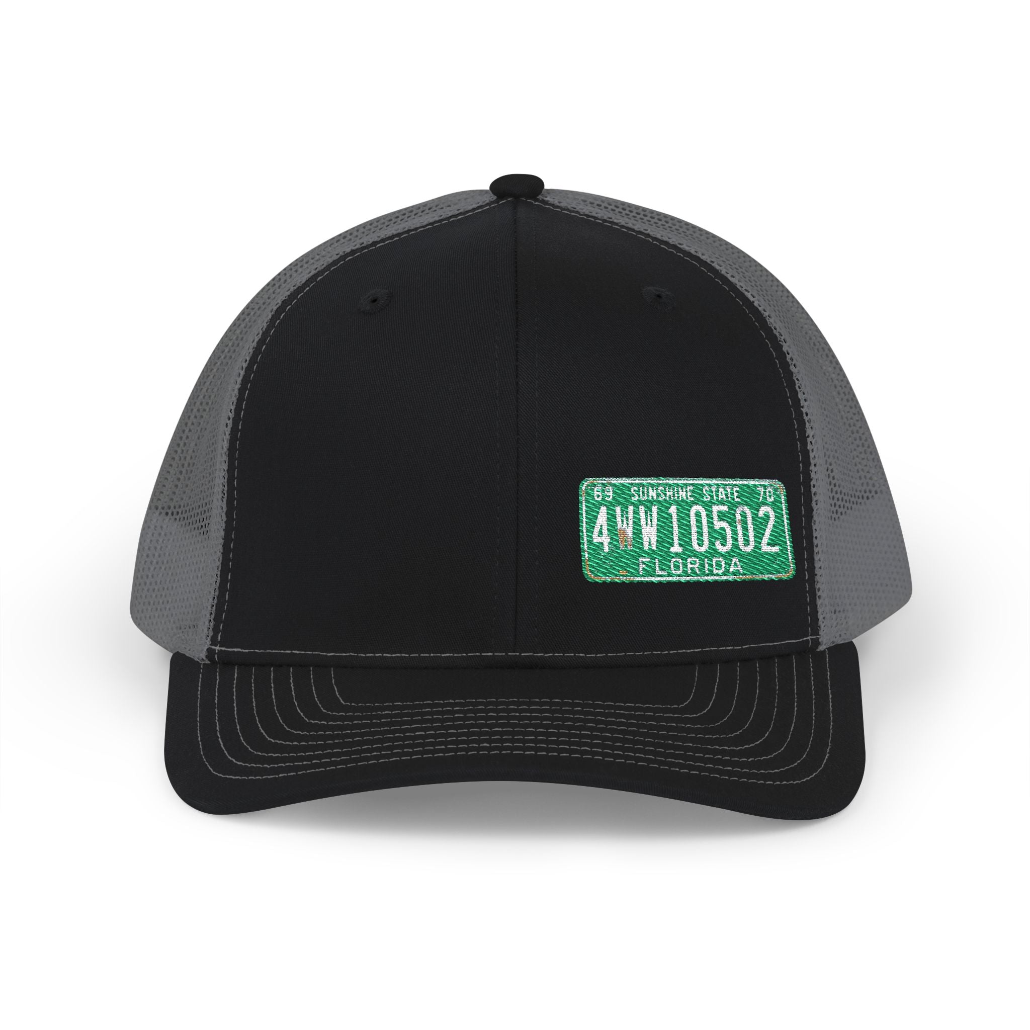 License Plate Embroidered "FLORIDA" Trucker Cap