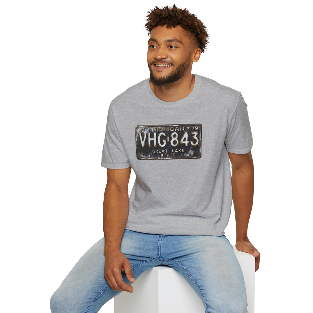 Vintage Michigan License Plate T-Shirt | Retro Plate