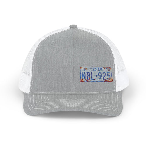 License Plate Embroidered "TEXAS" Trucker Cap