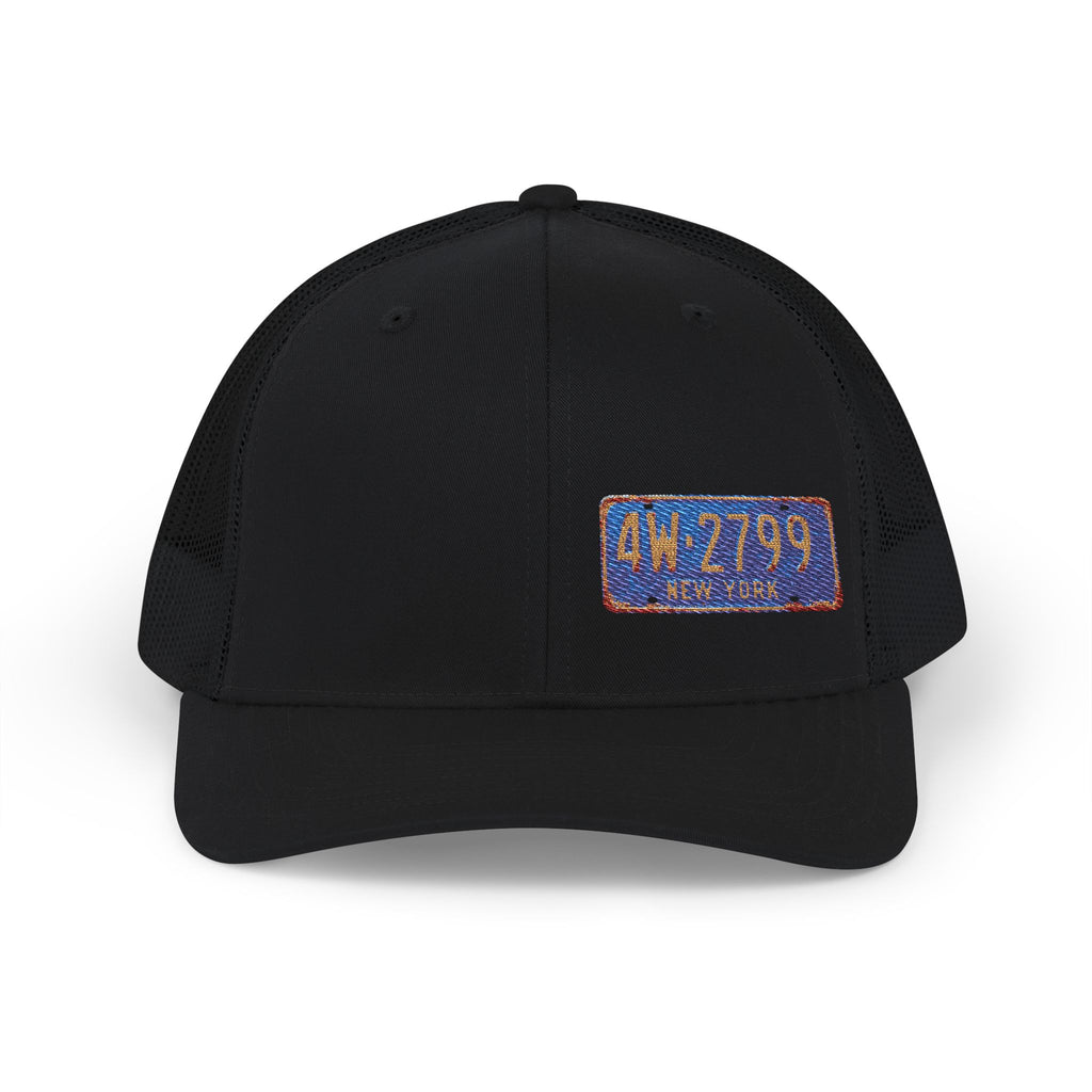 License Plate Embroidered "NEW YORK" Trucker Cap