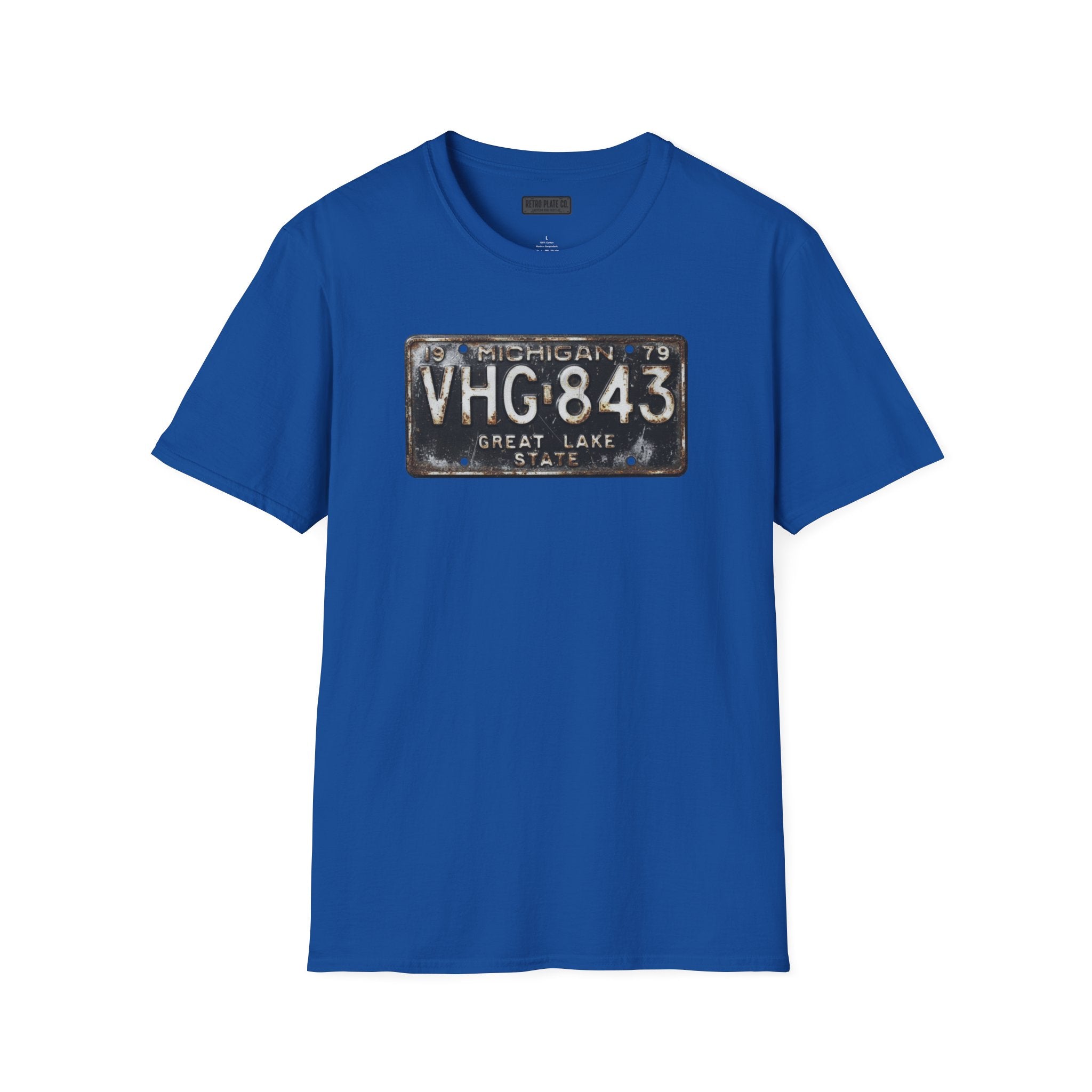 Vintage Michigan License Plate T-Shirt | Retro Plate