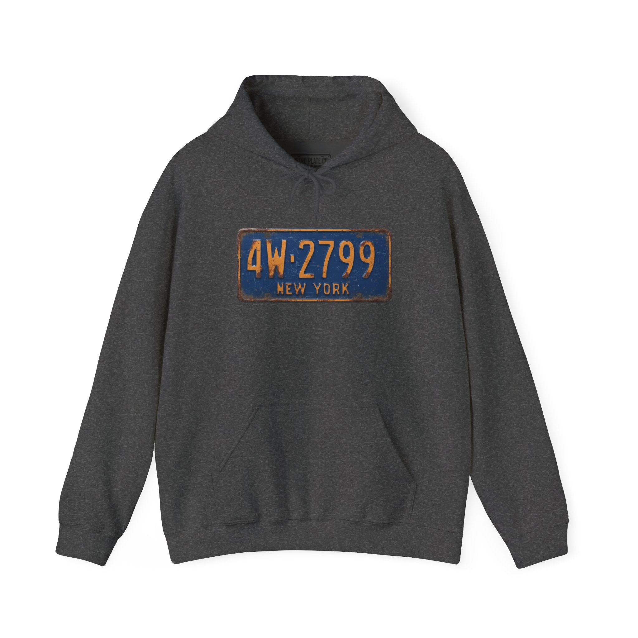 Vintage New York License Plate Hoodie