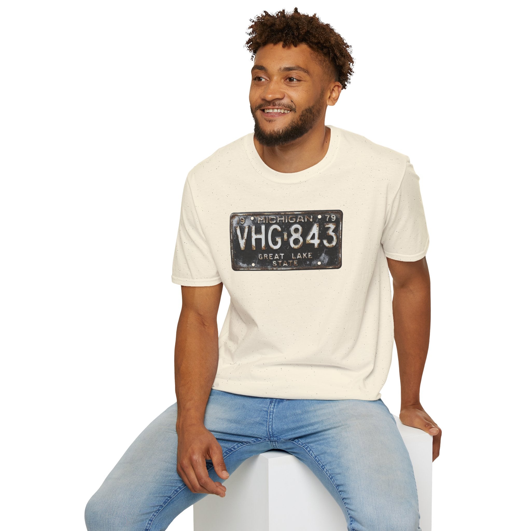 Vintage Michigan License Plate T-Shirt | Retro Plate