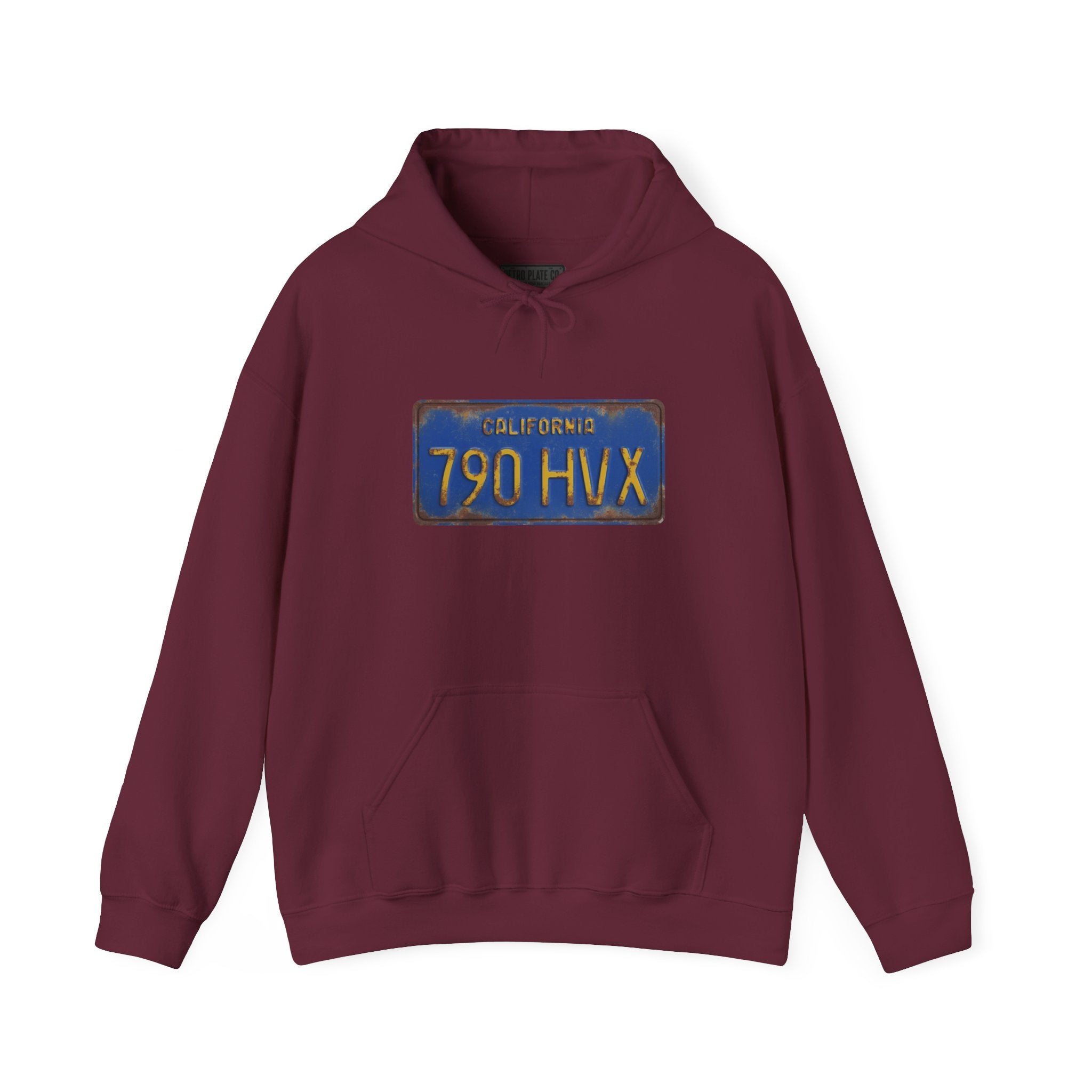 Vintage California License Plate Hoodie
