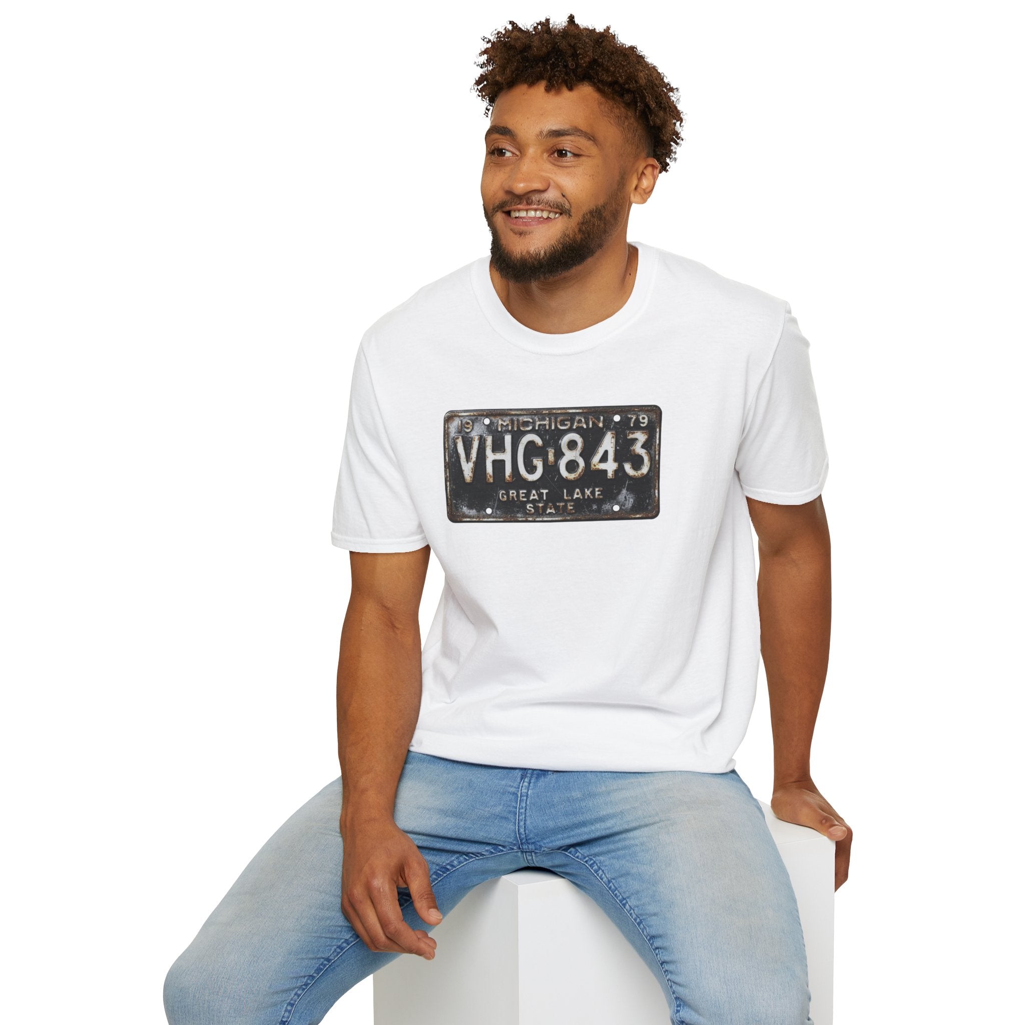 Vintage Michigan License Plate T-Shirt | Retro Plate