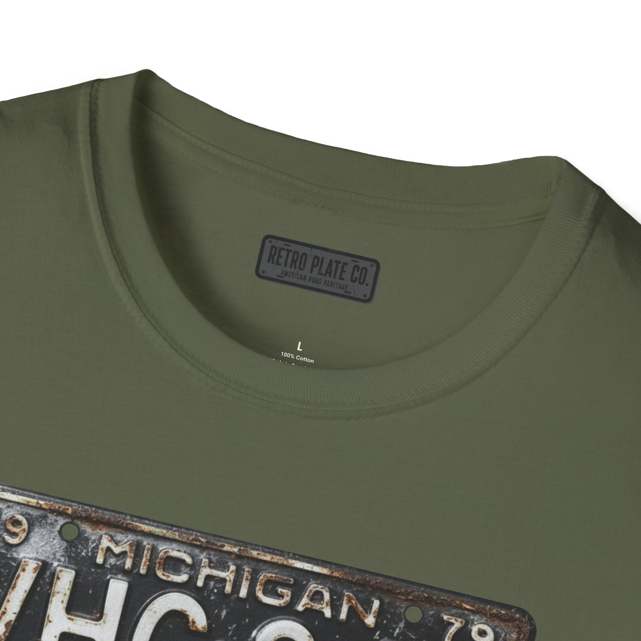 Vintage Michigan License Plate T-Shirt | Retro Plate