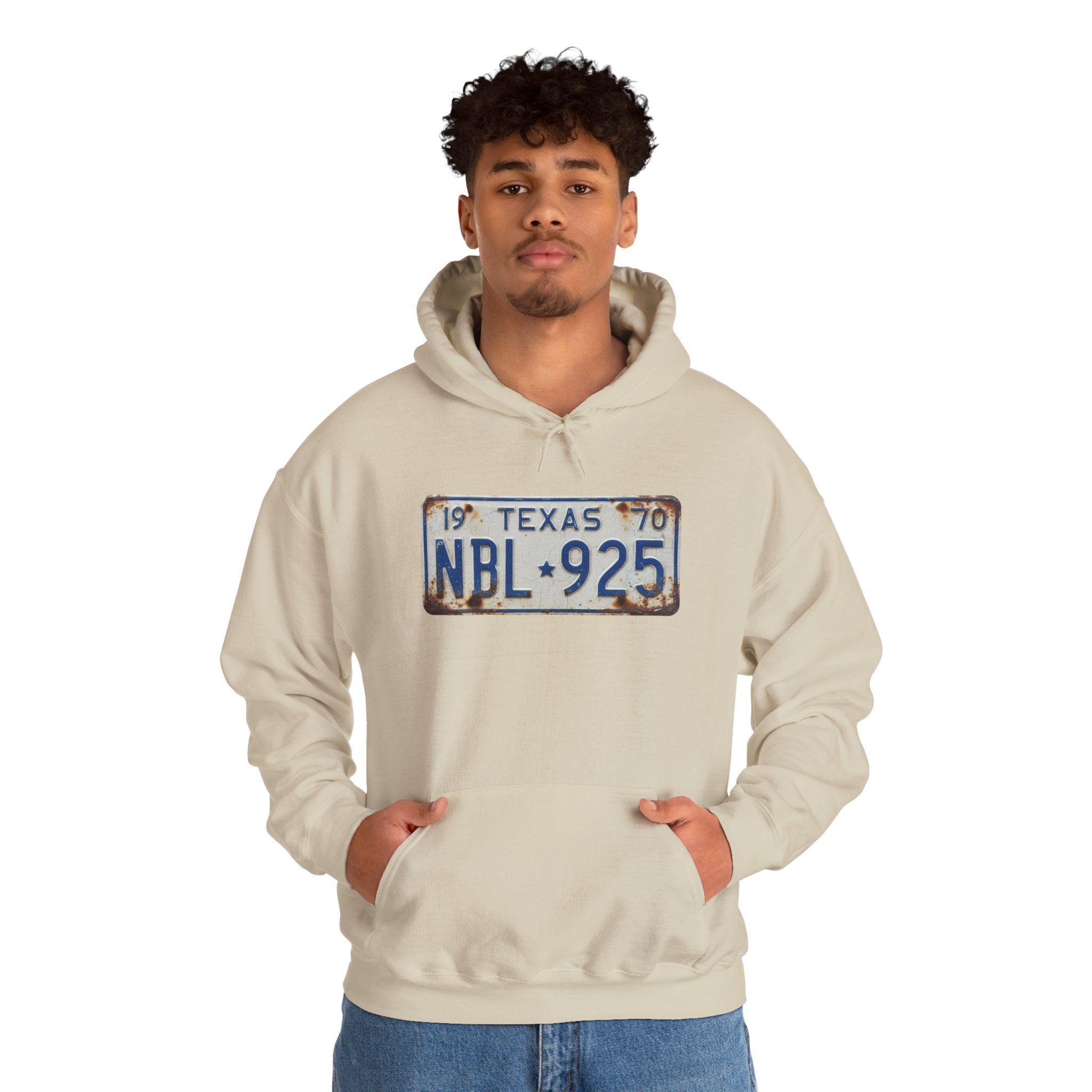Vintage Texas License Plate Hoodie