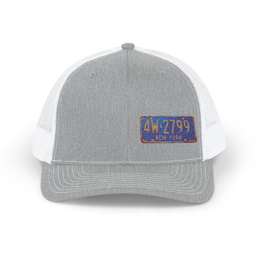 License Plate Embroidered "NEW YORK" Trucker Cap