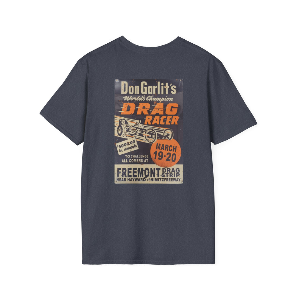 Vintage Drag Racer T-Shirt —  Retro Race Poster Tee