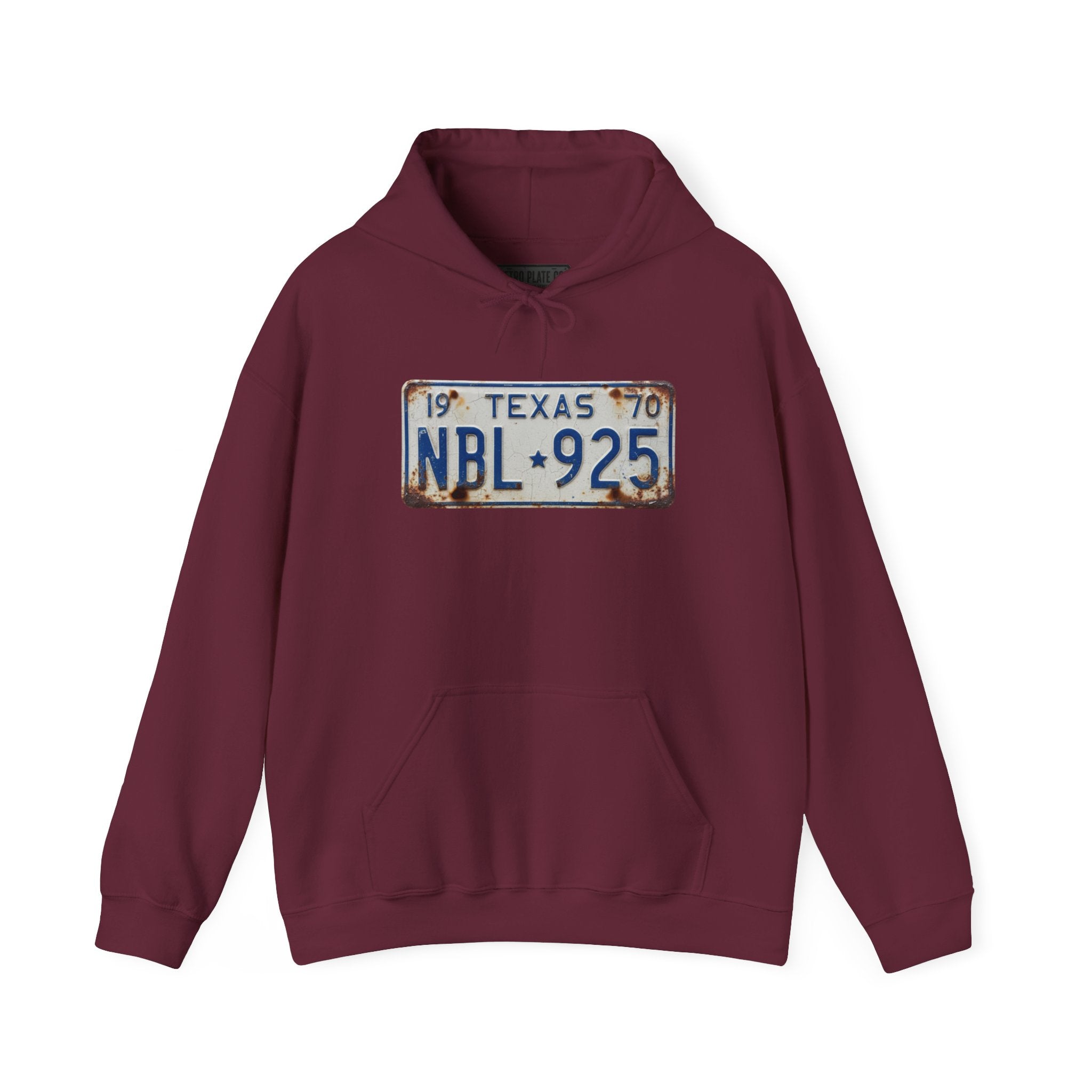 Vintage Texas License Plate Hoodie