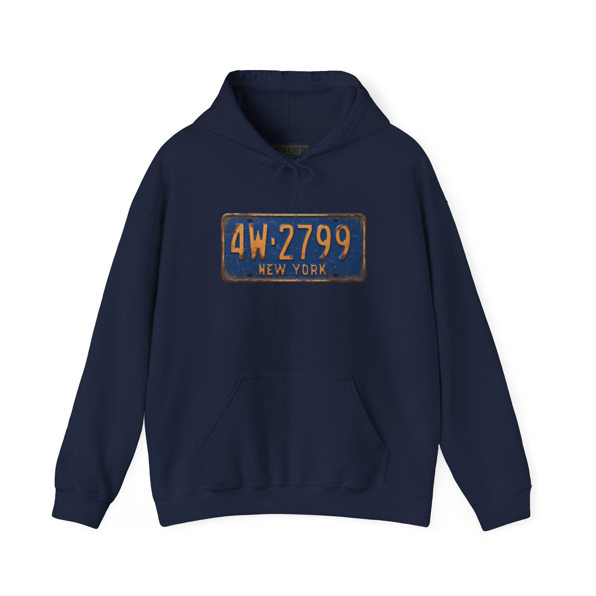 Vintage New York License Plate Hoodie