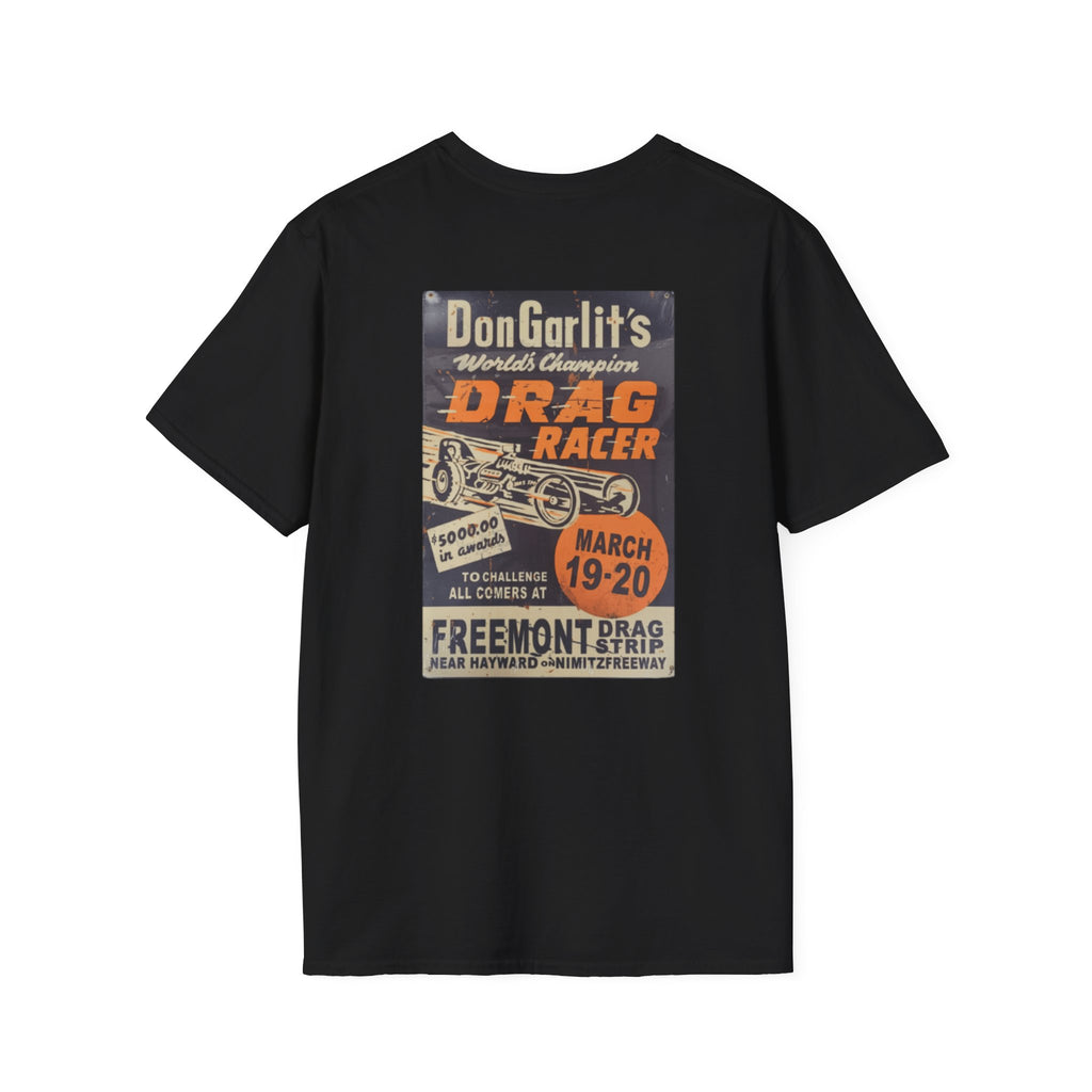 Vintage Drag Racer T-Shirt —  Retro Race Poster Tee