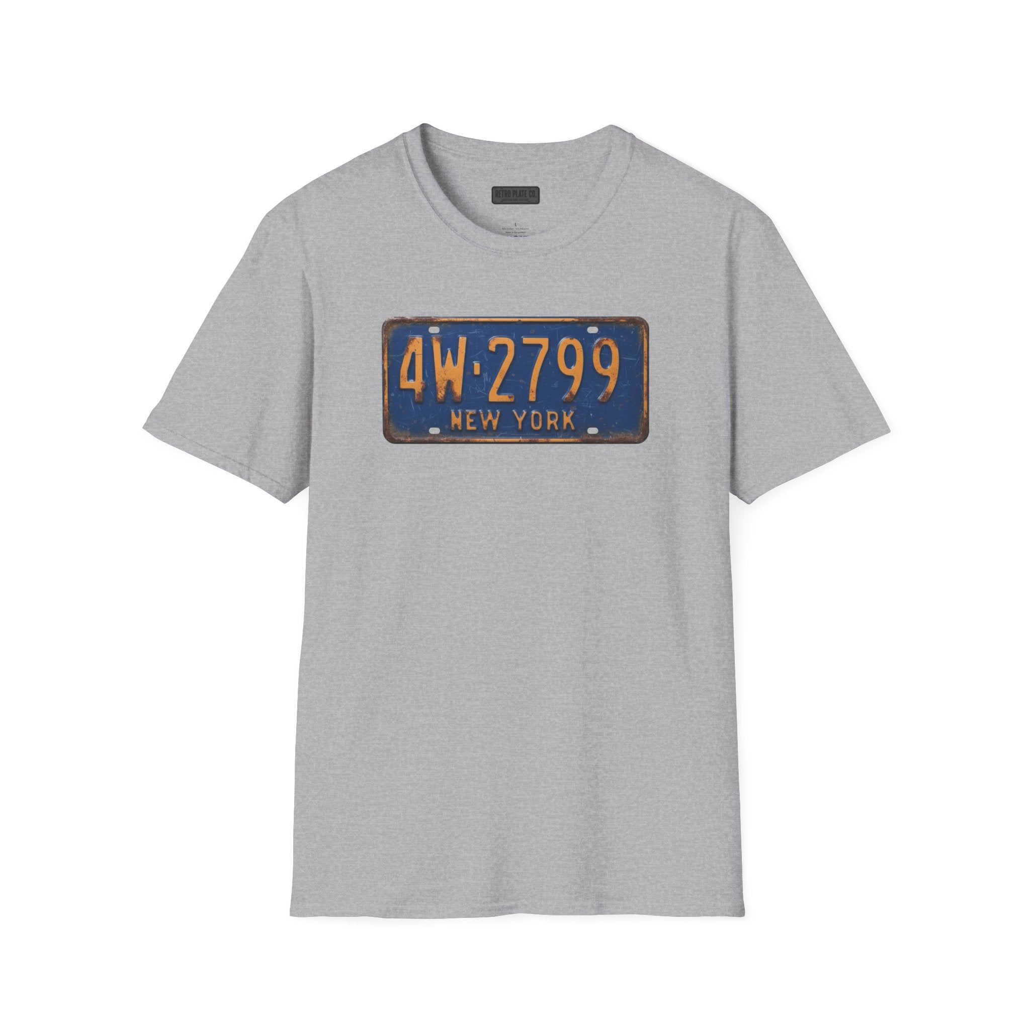 Vintage New York License Plate T-Shirt | Retro Plate
