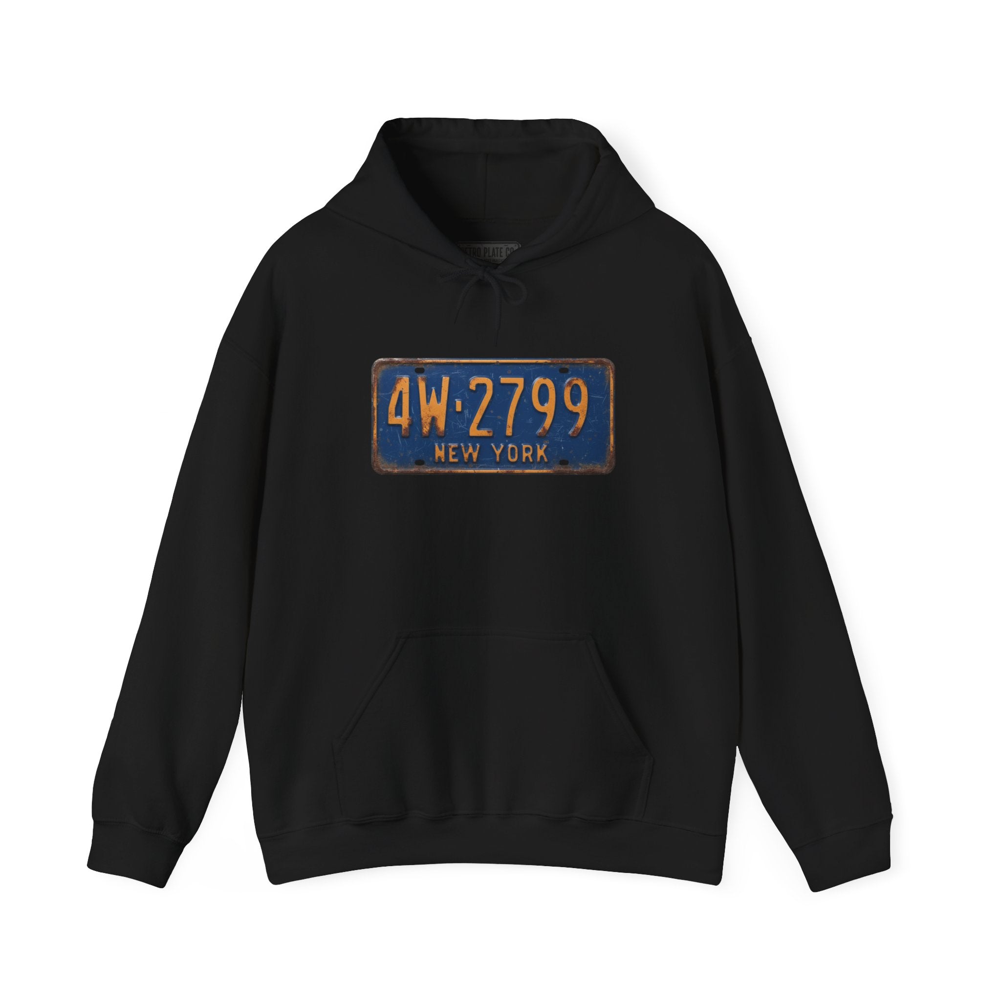 Vintage New York License Plate Hoodie