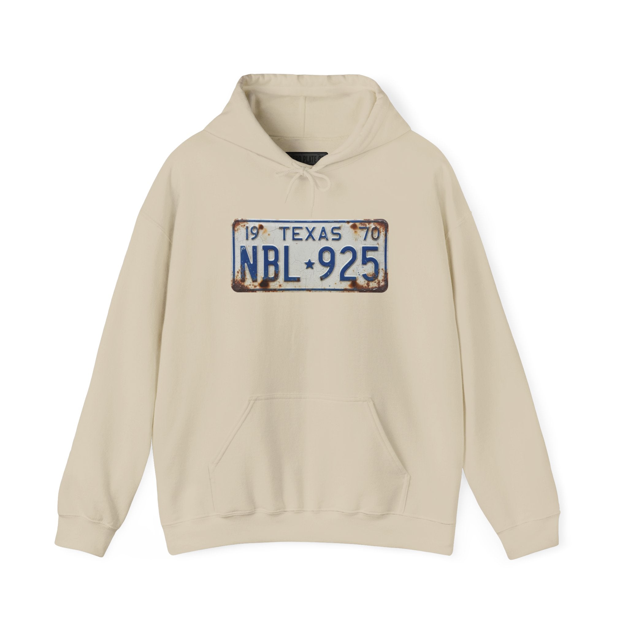 Vintage Texas License Plate Hoodie