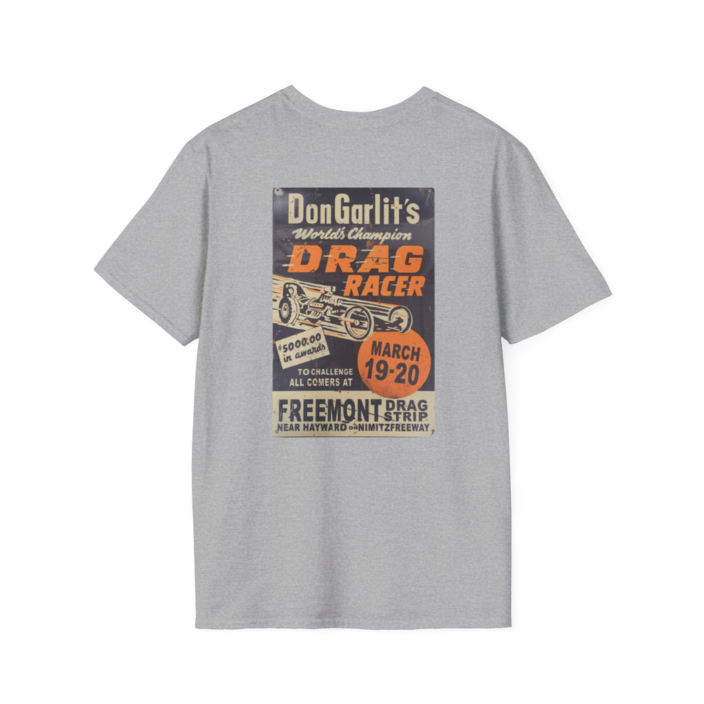 Vintage Drag Racer T-Shirt —  Retro Race Poster Tee