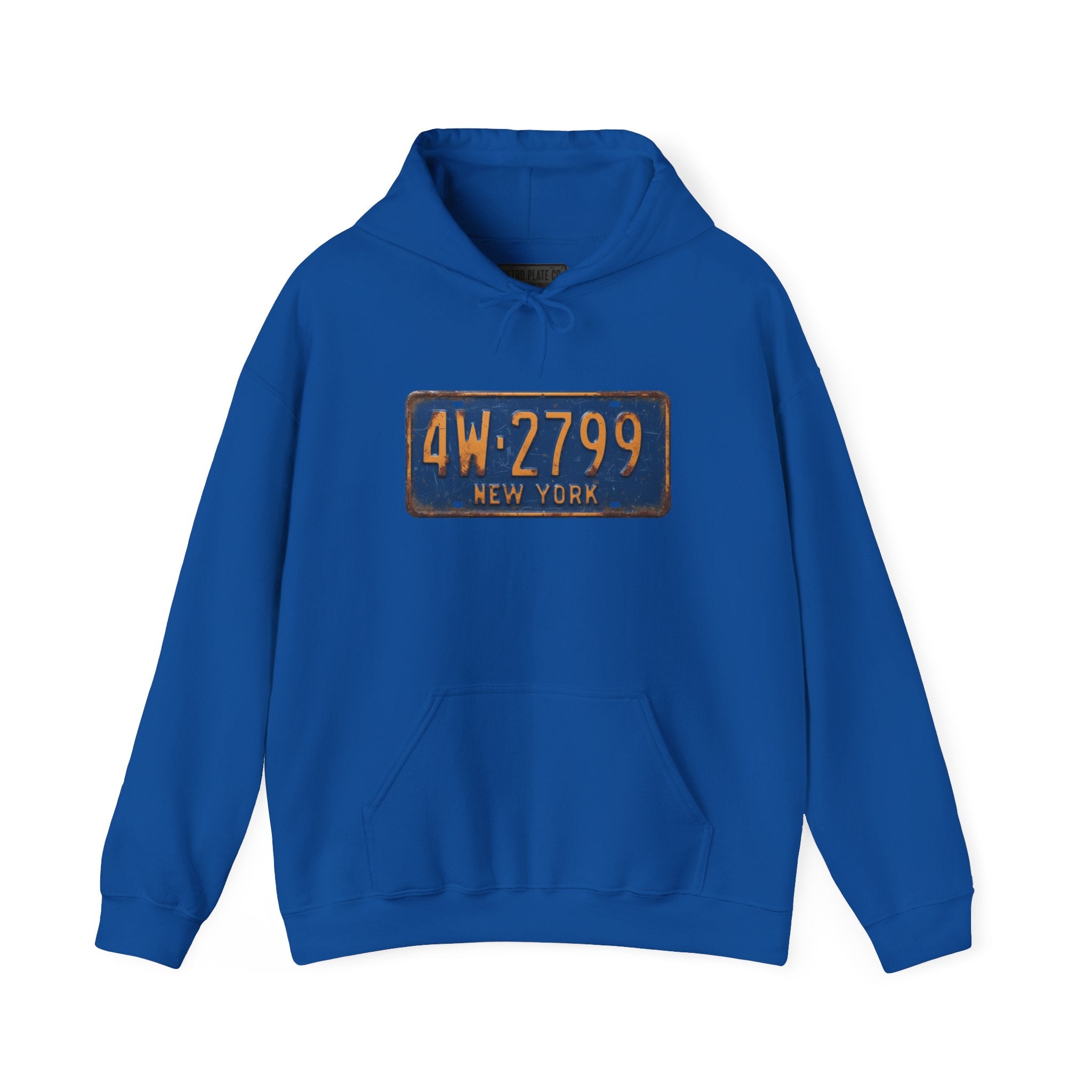 Vintage New York License Plate Hoodie
