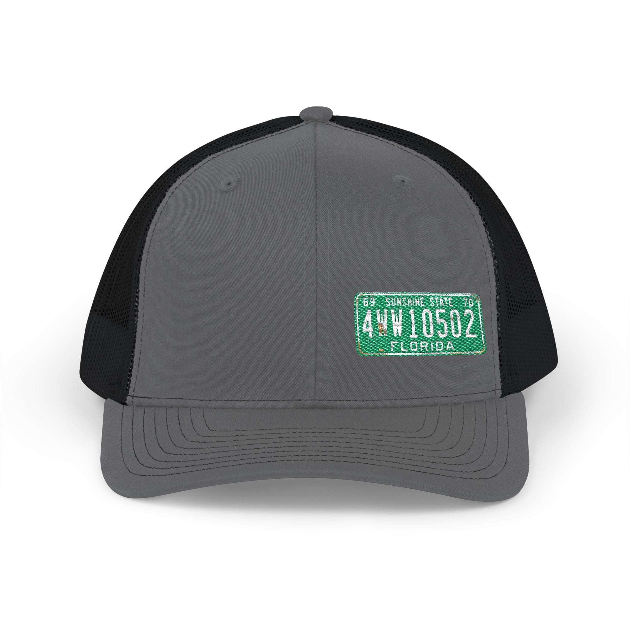 License Plate Embroidered "FLORIDA" Trucker Cap
